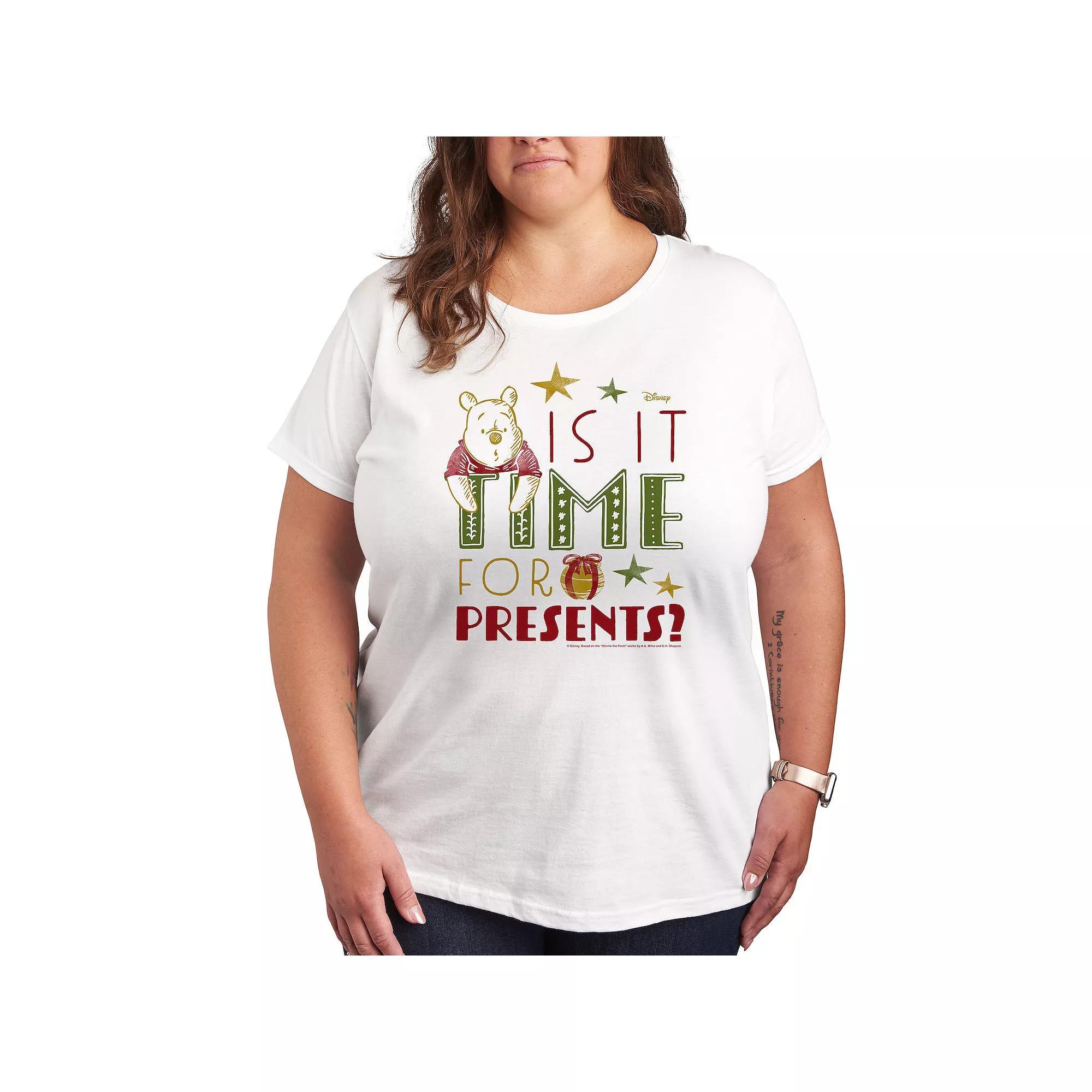 Plus Shamrock Hearts Line Art Graphic Tee, Womens Heather Grey Product Image