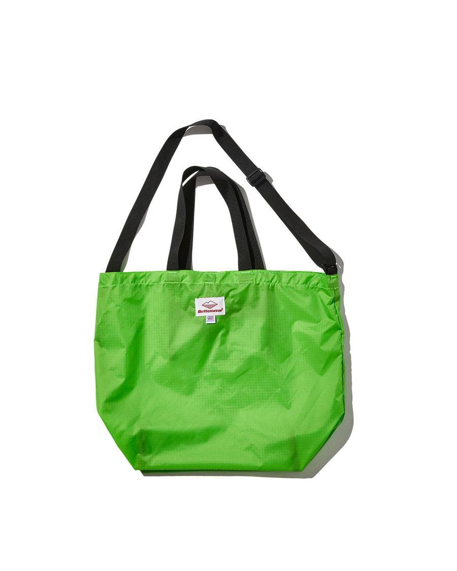 Packable Tote / Lime Green x Black Product Image
