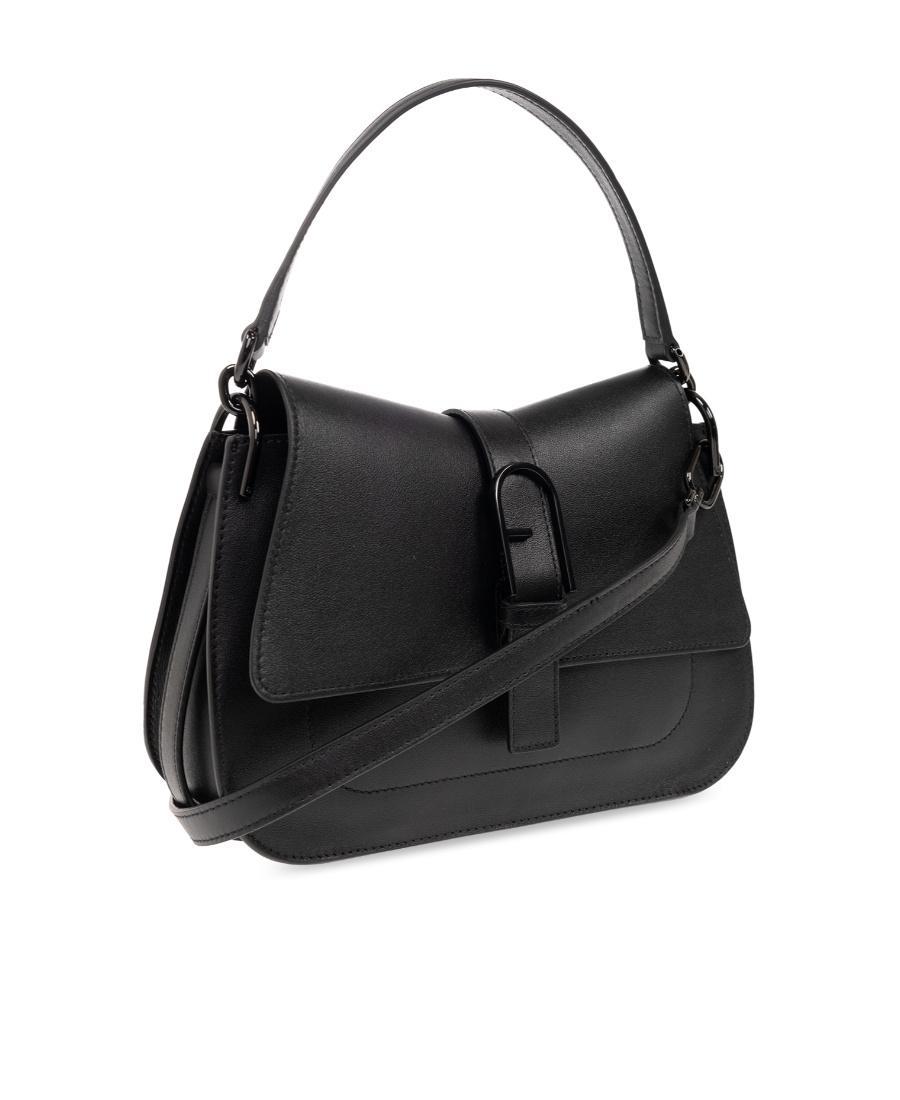 FURLA Flow Medium Shoulder Bag In Black Product Image