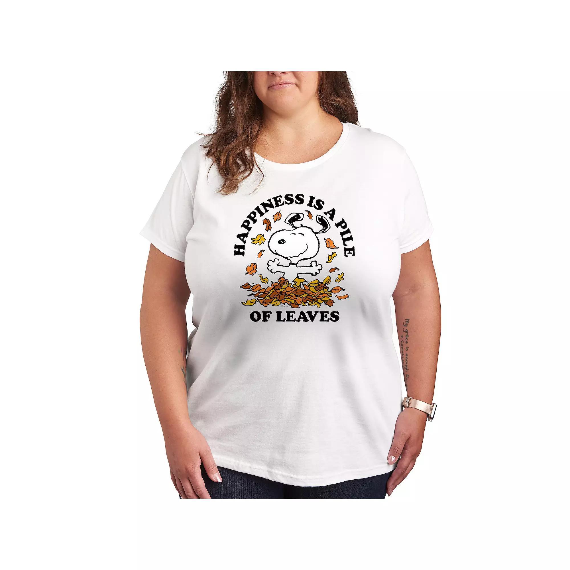 Plus Floral Bundles Graphic Tee, Womens Grey Green Product Image