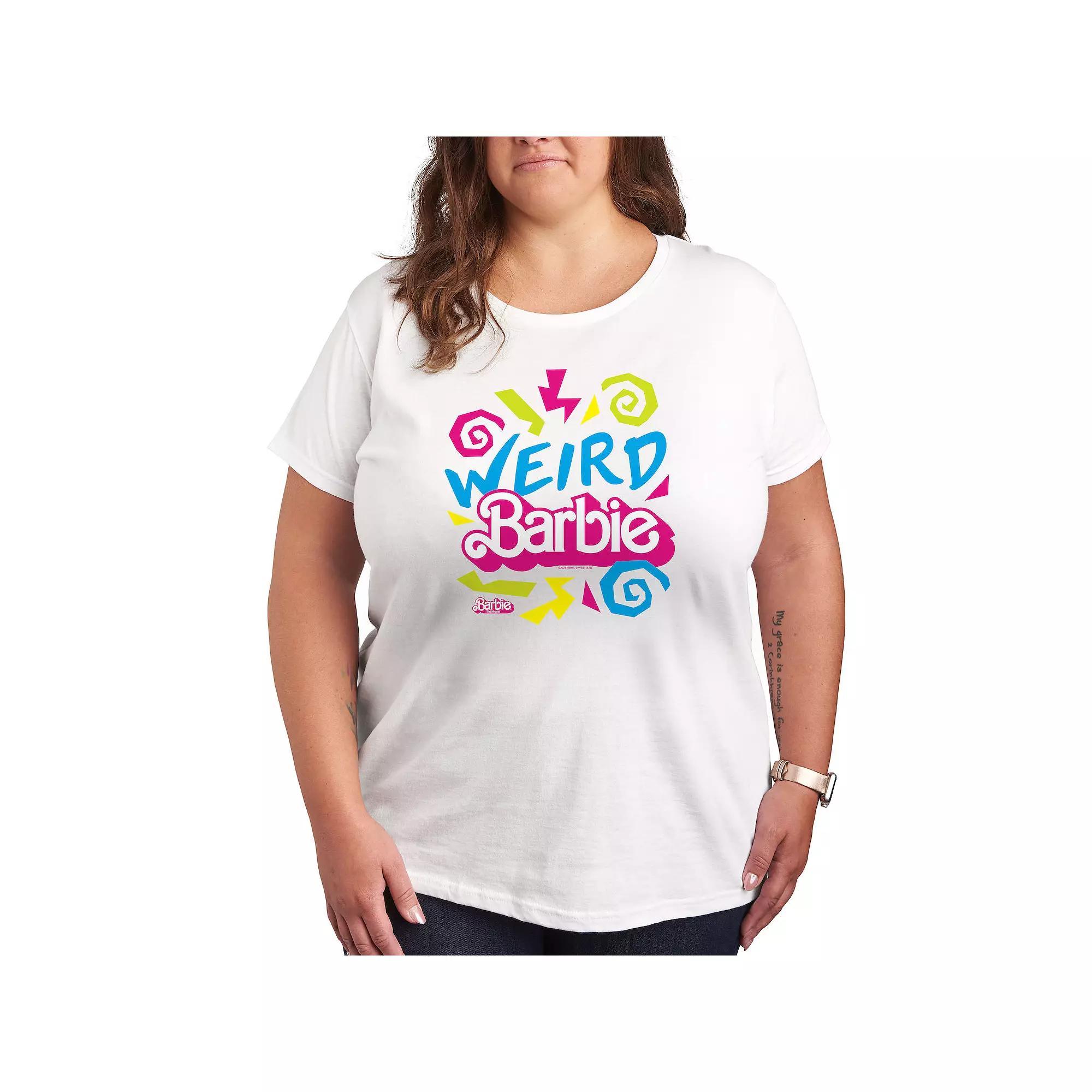 Plus Size Barbie The Movie Weird Barbie Graphic Tee, Womens Product Image