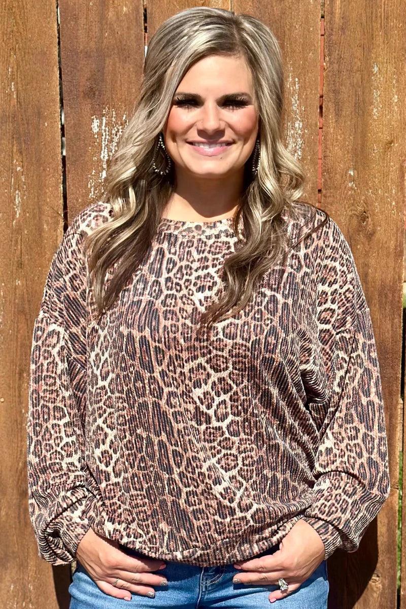Sterling Kreek Hear Me Roar Sweater Top Product Image
