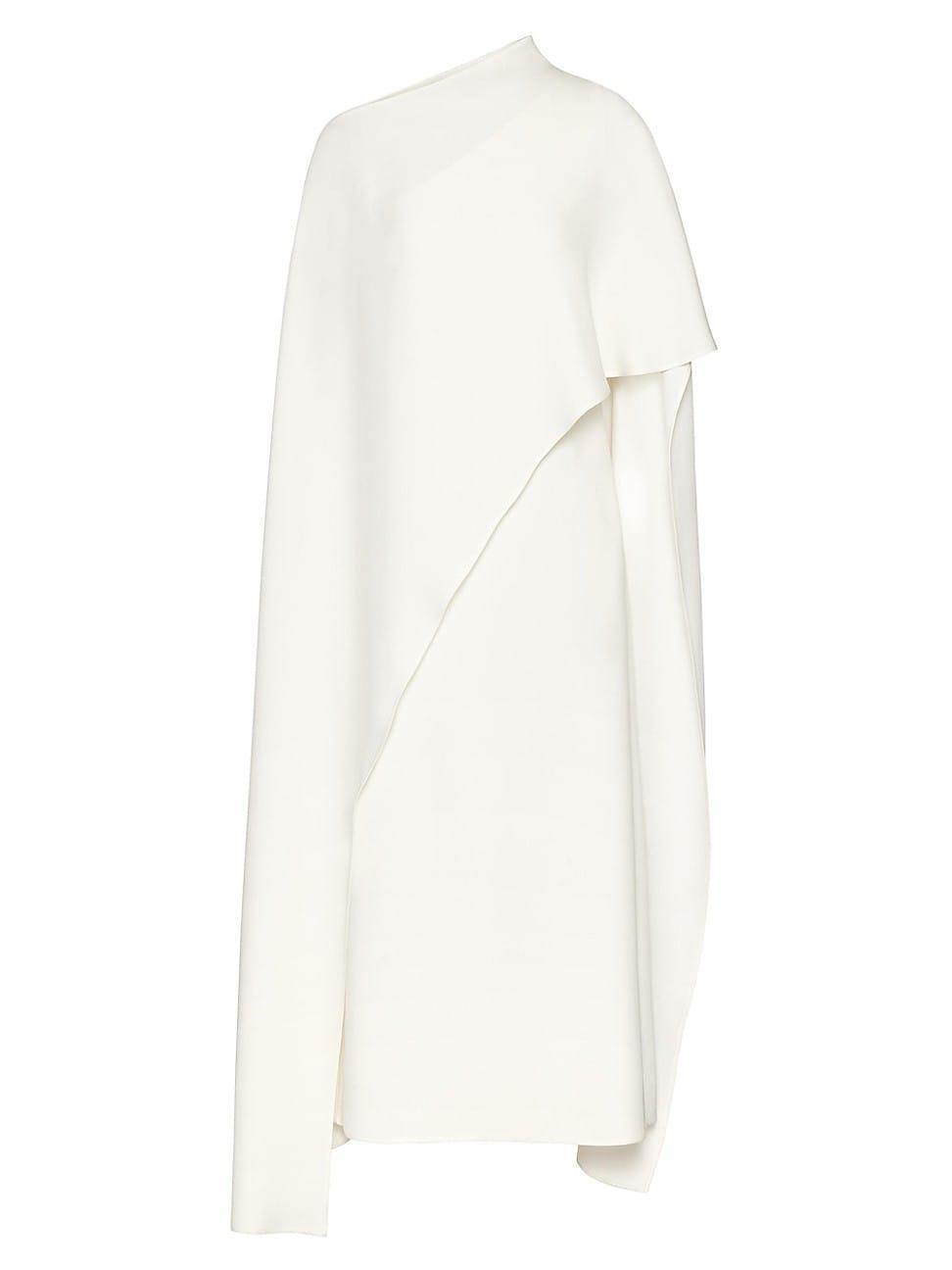 Long-Sleeve Cape Midi Dress Product Image