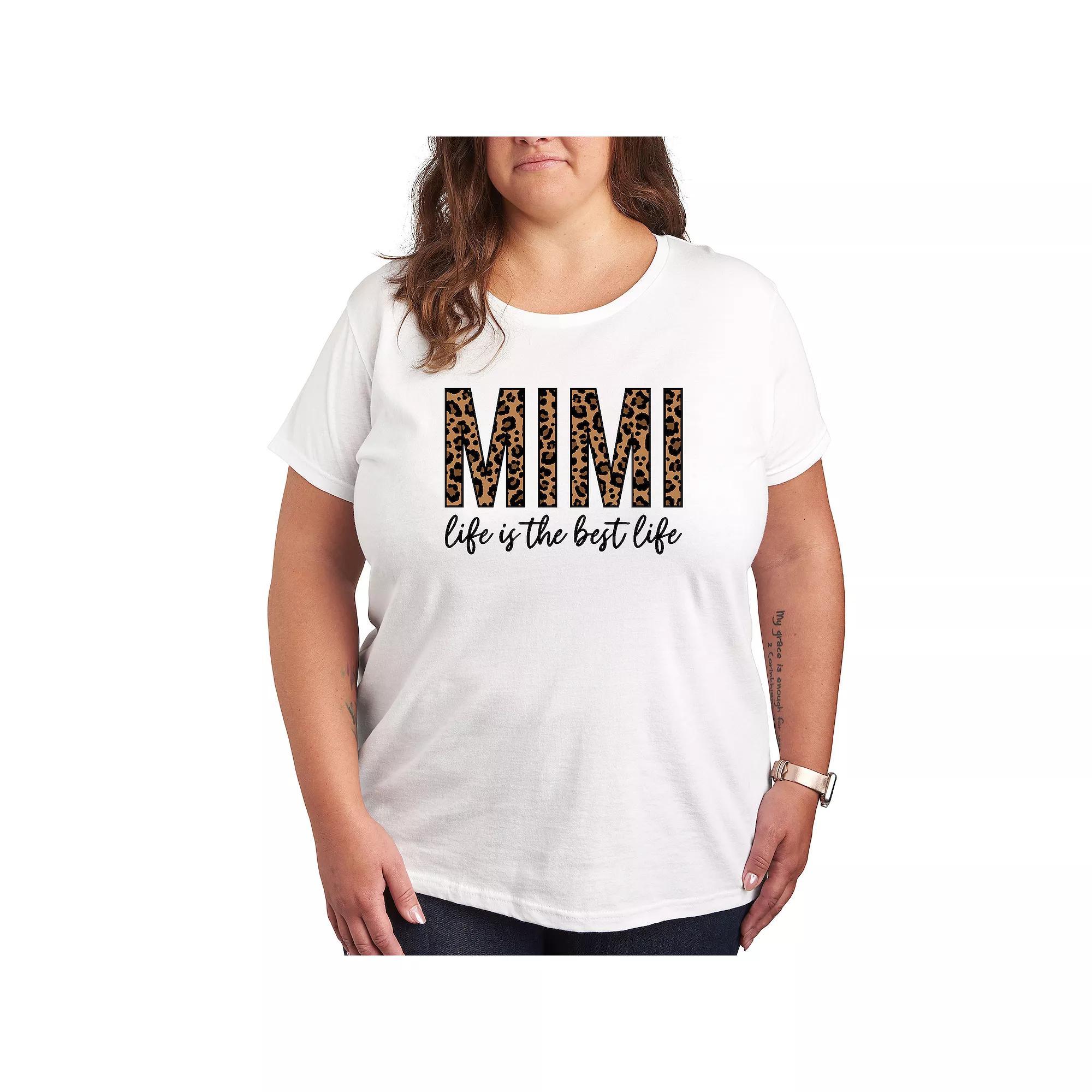 Plus Mimi Life Is The Best Life Graphic Tee, Womens Product Image