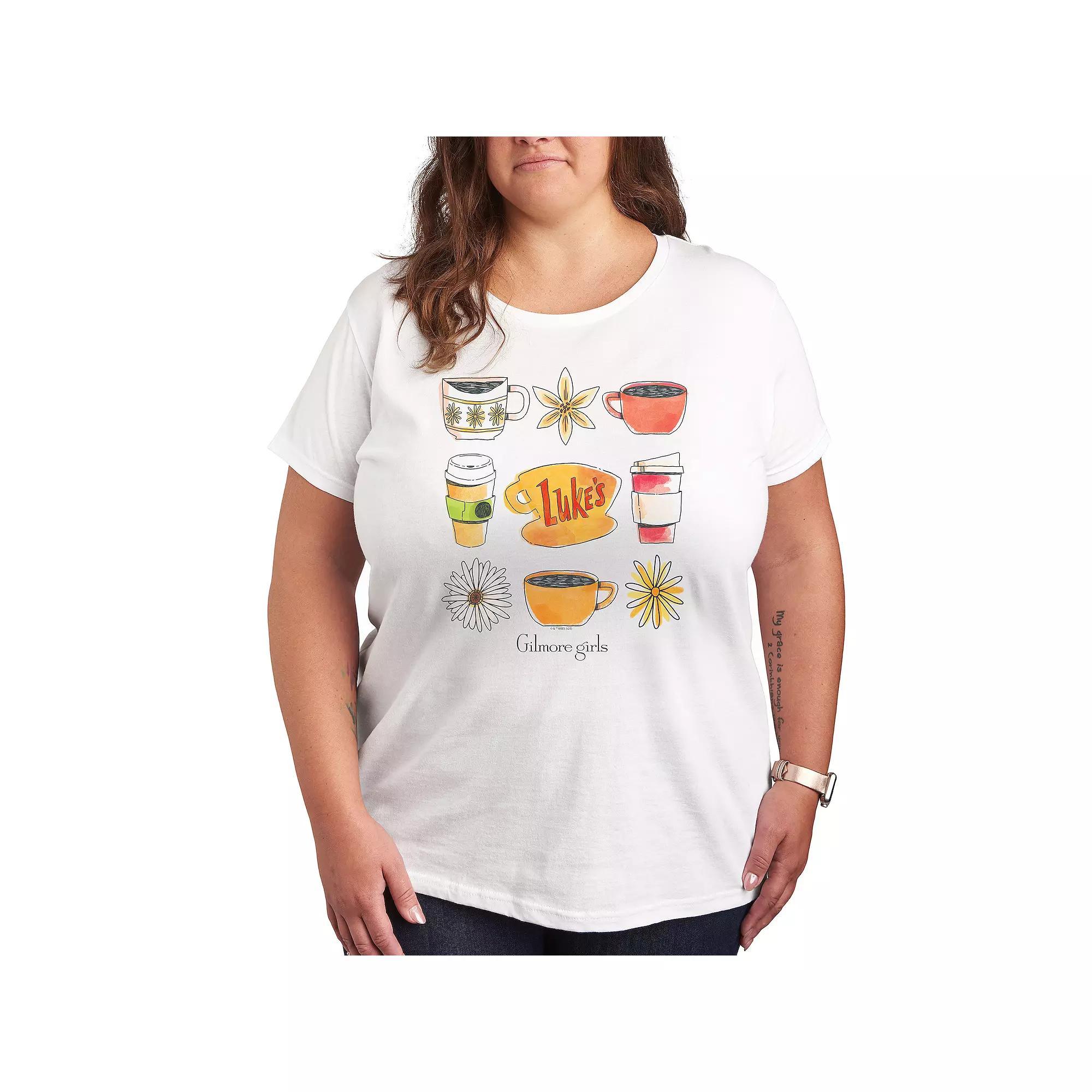 Plus MTV Grid Graphic Tee, Womens Product Image