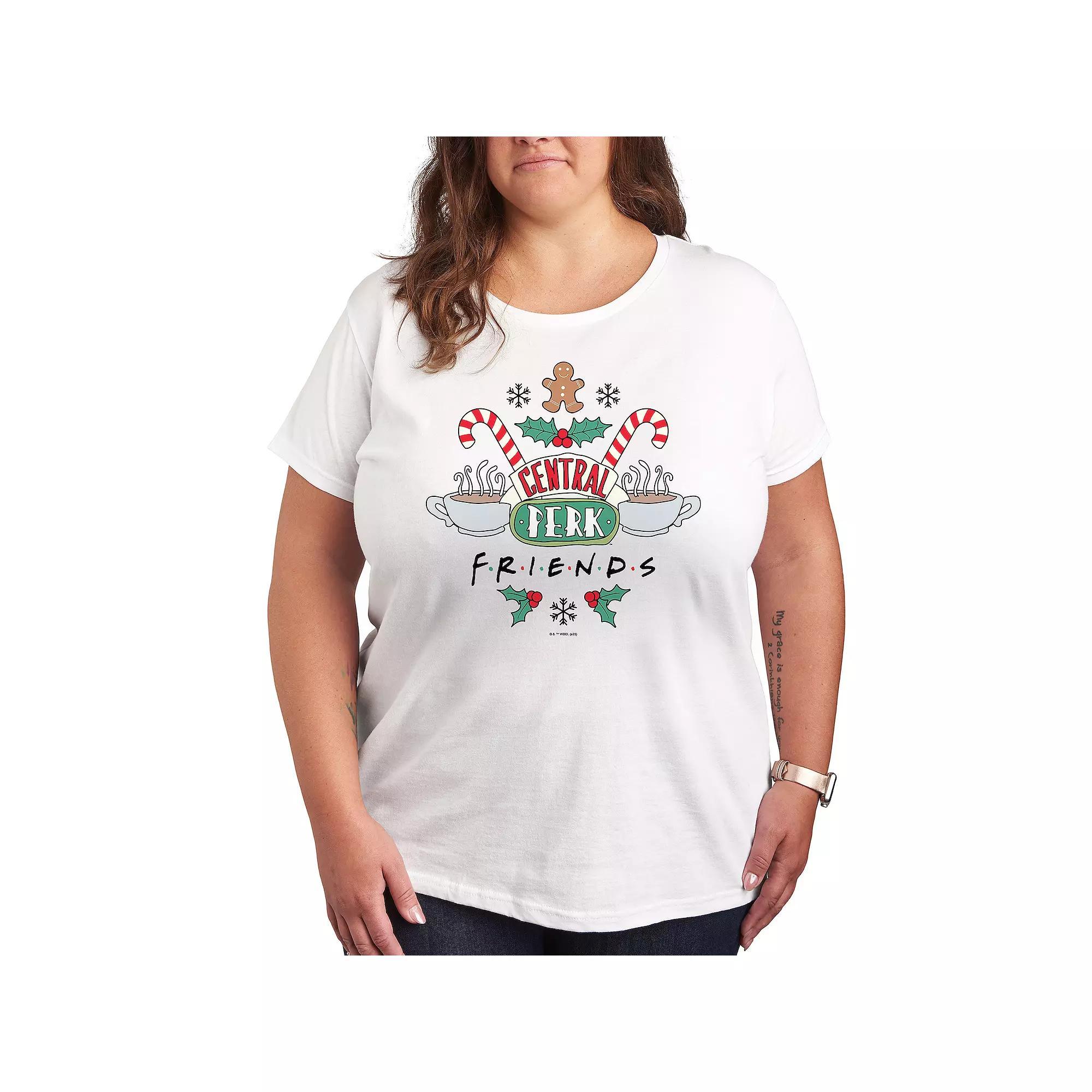 Plus Sesame Street Big Bird Block Graphic Tee, Womens Grey Gray Product Image