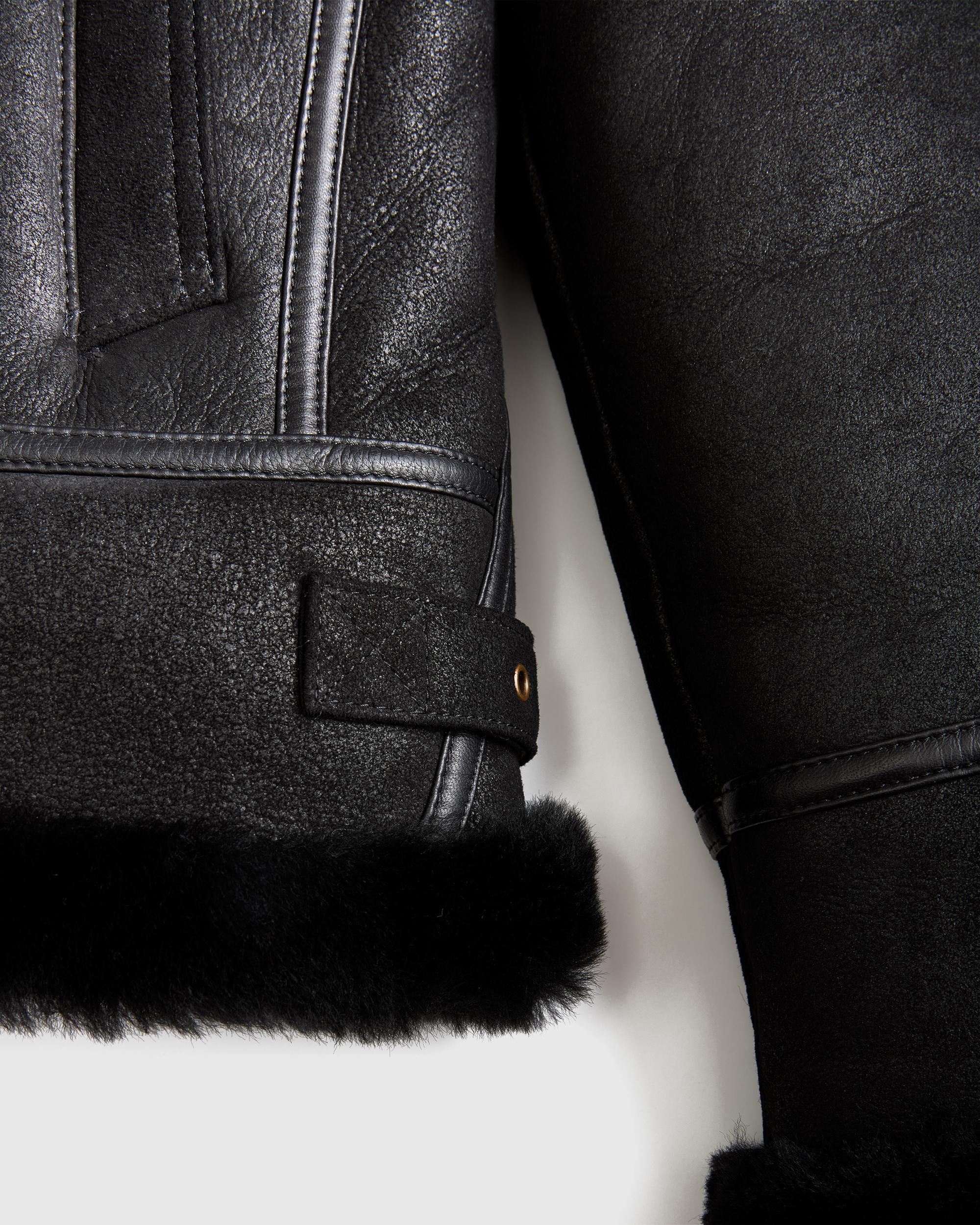 Quince | Women's 100% Shearling Cold Weather Bomber Jacket Leather Product Image