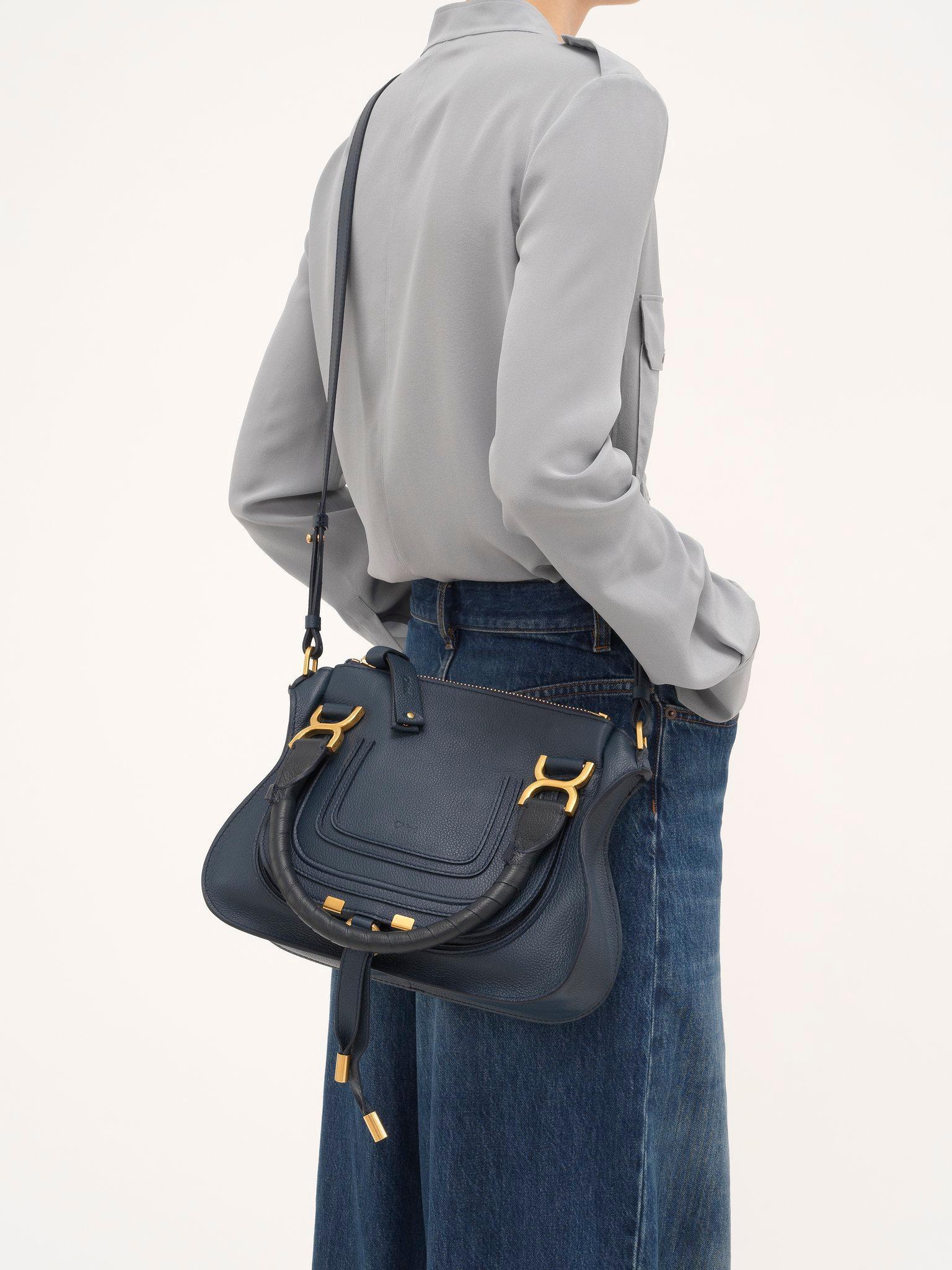 Small Marcie bag in grained leather Product Image