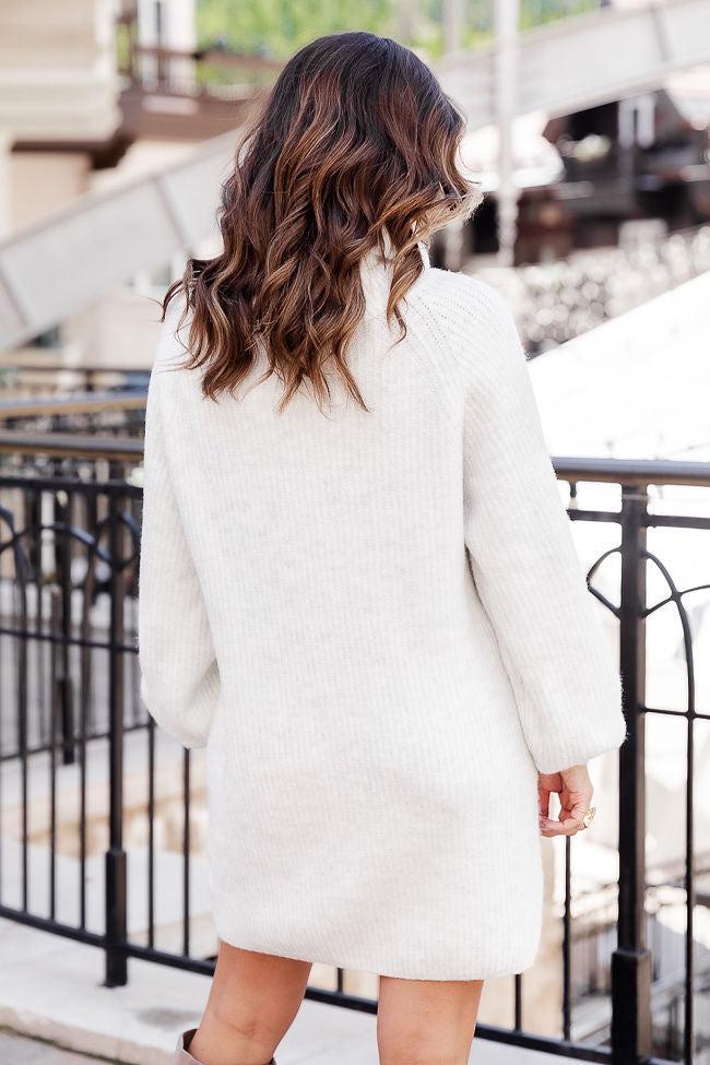 Cozy in Colorado Turtleneck Sweater Dress Product Image