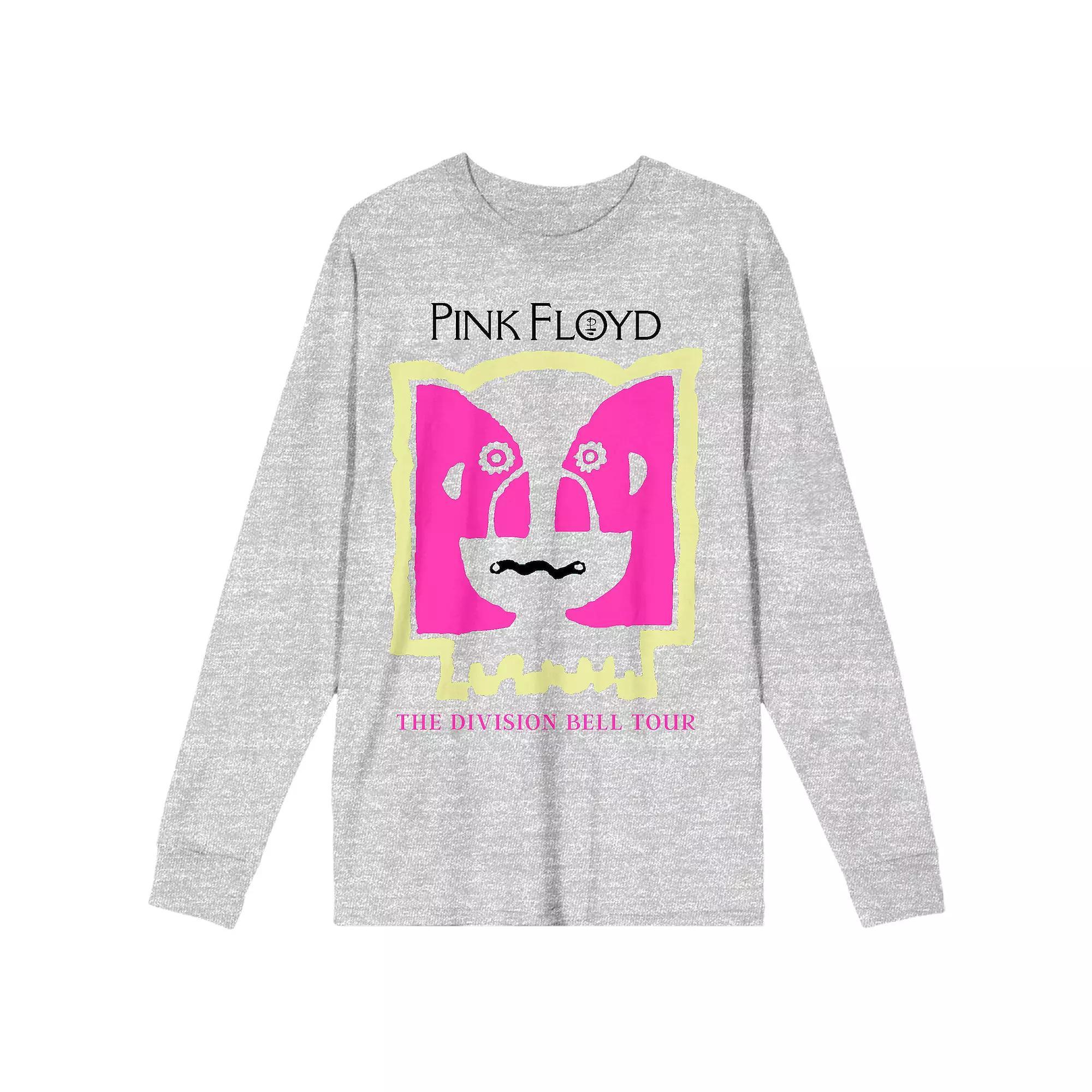 Men's Pink Floyd Division Bell Long Sleeve Tee, Size: Large, Gray Product Image