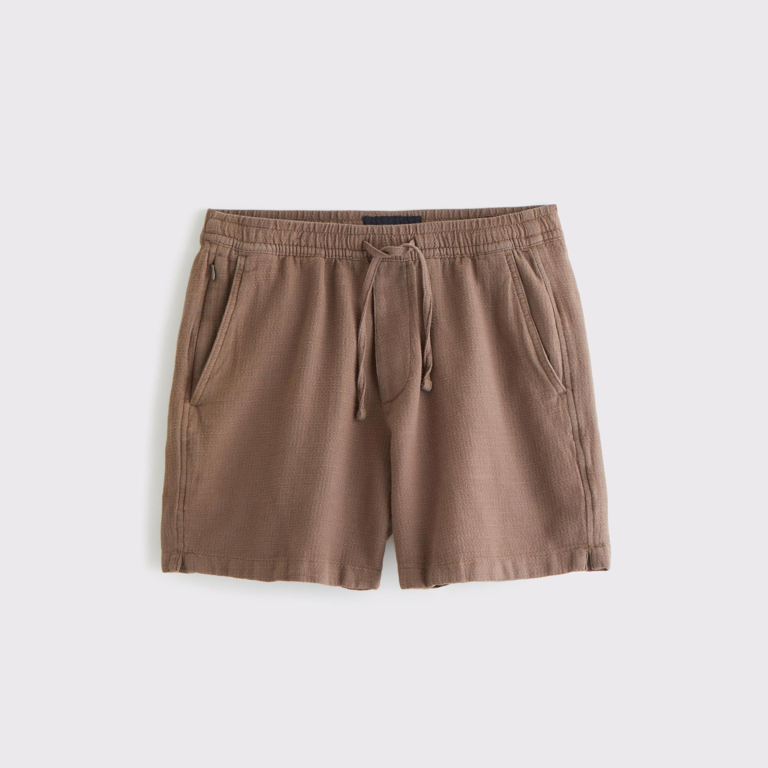 Cotton Texture Pull-On Short Product Image