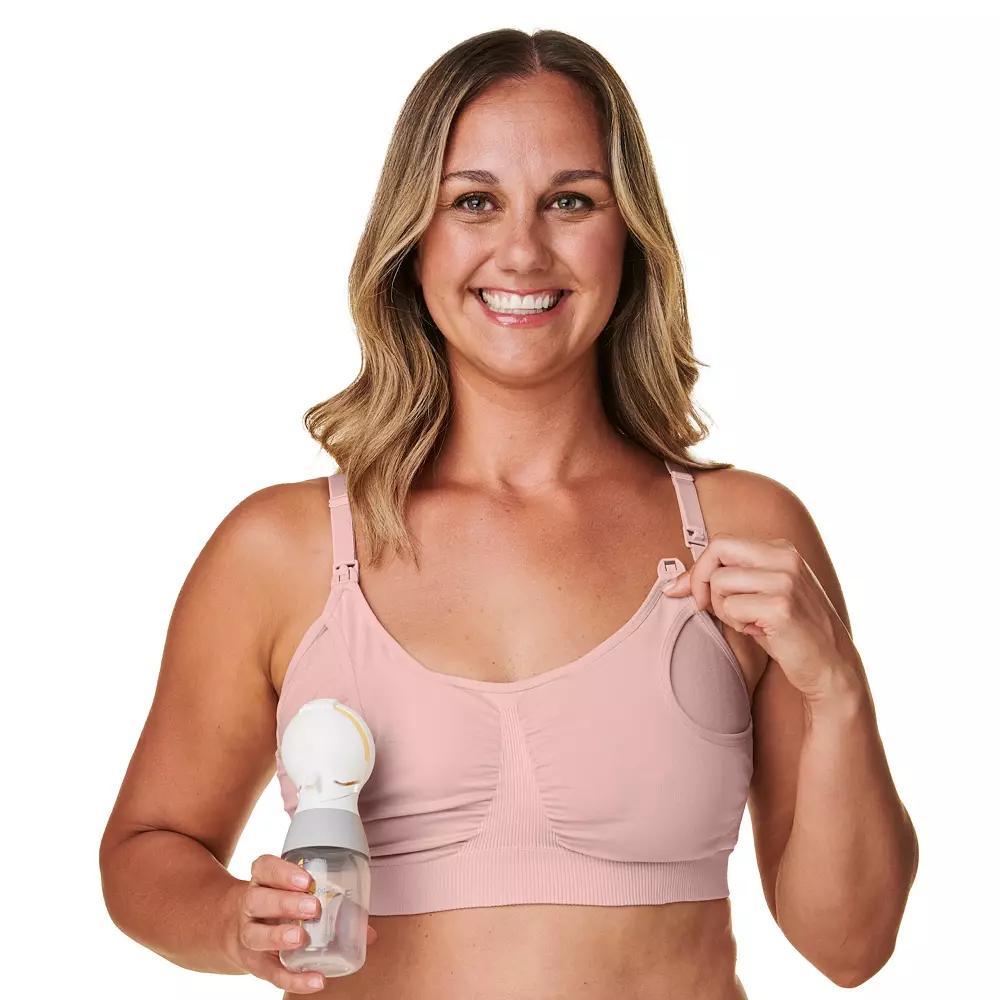 Bravado Designs 2-in-1 Pumping and Nursing Bra 11022BA, Women's, Size: XXL, Soft Pink Product Image