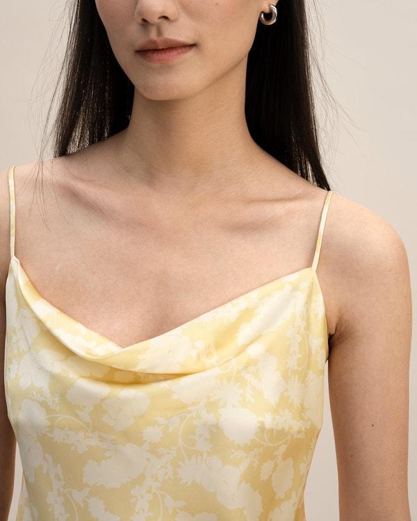 Shadow Print Cowl Neck Cami Product Image