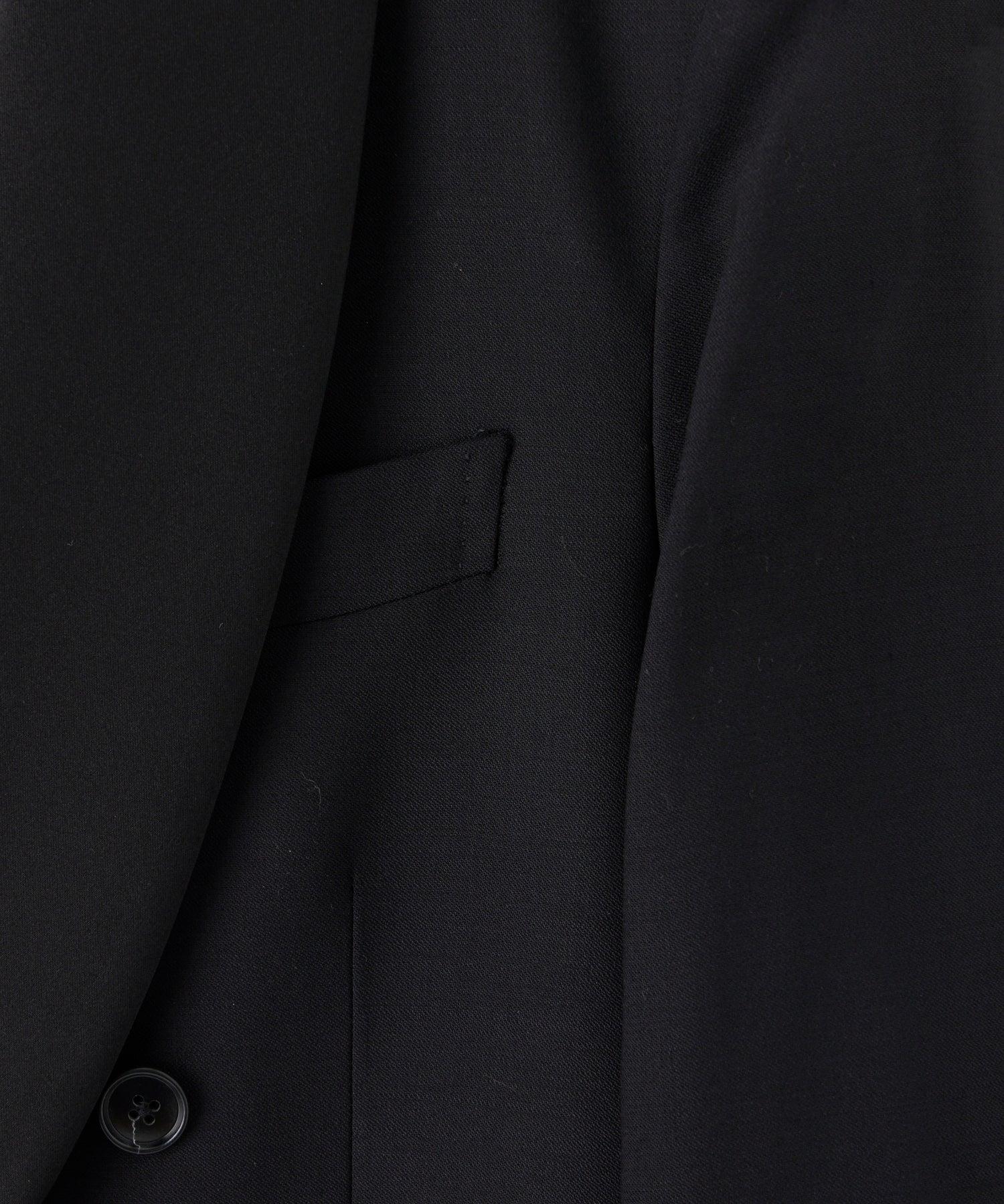 Italian Double Breasted Shawl Tuxedo Jacket in Black Product Image
