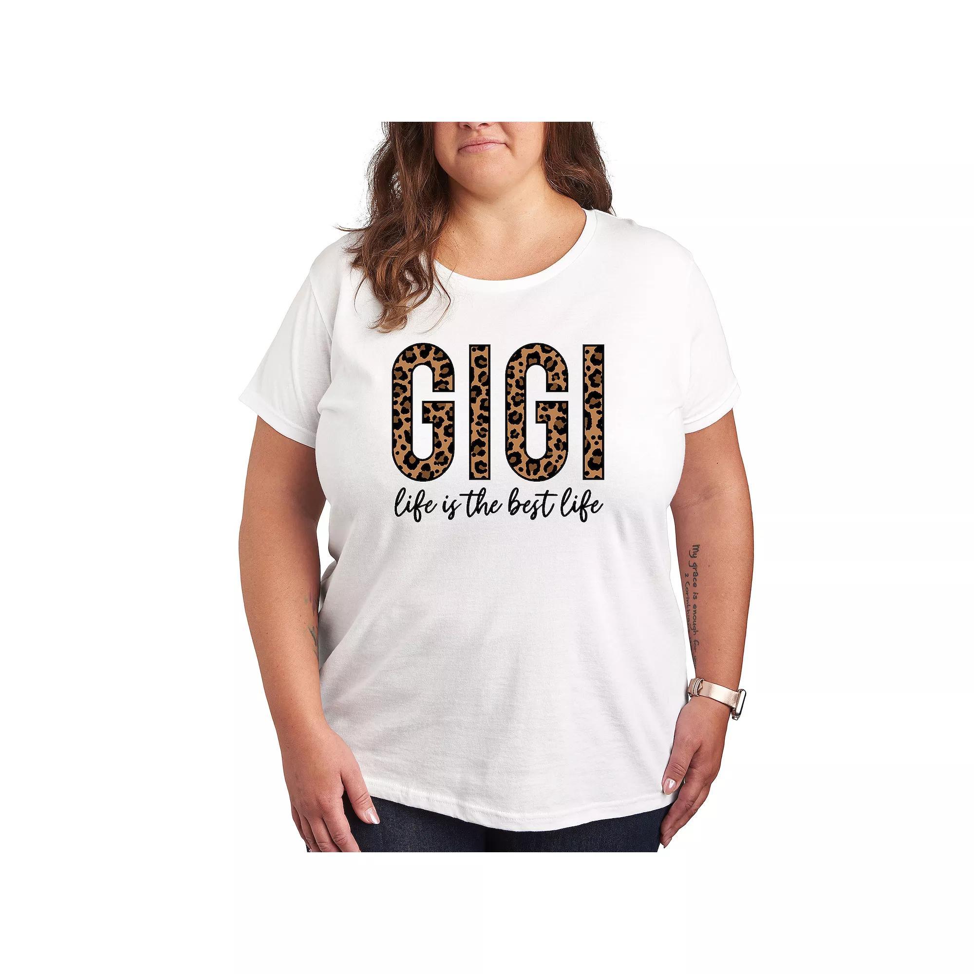 Plus Gigi Life Is The Best Life Graphic Tee, Womens Product Image