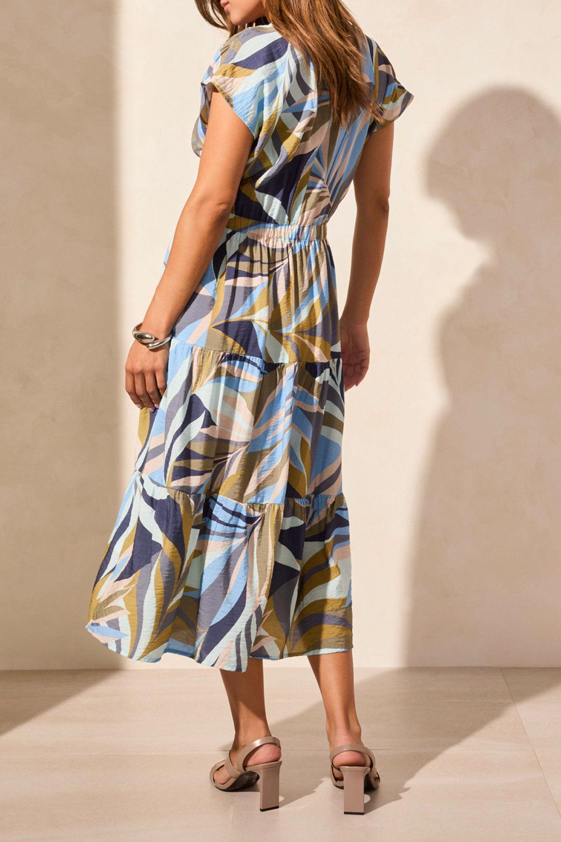 V-Neck Tiered Dress Product Image
