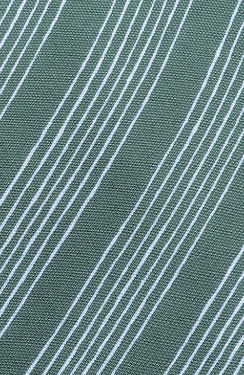 FERRAGAMO Virgola Silk Tie In Verde/celeste Product Image