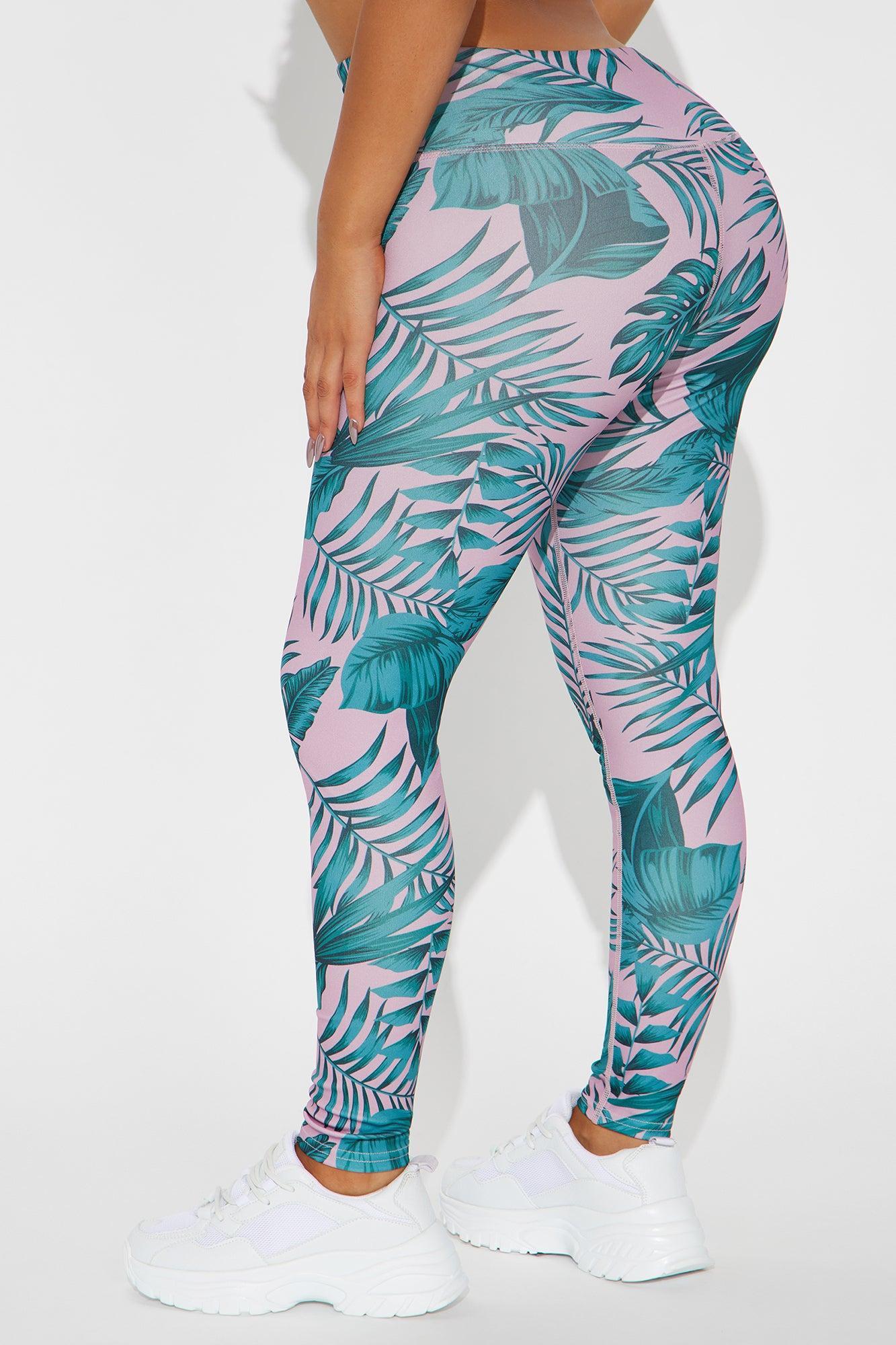 Tropical View Active Legging - Pink/combo Product Image