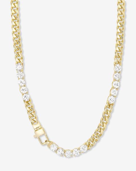 Julian's Obsessed with Diamonds Necklace - Gold|White Diamondettes Product Image