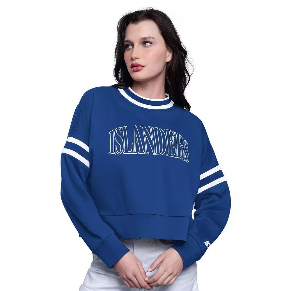 Women's Starter Red St. Louis Cardinals Power Play Cropped Pullover Sweatshirt, Size: XL Product Image
