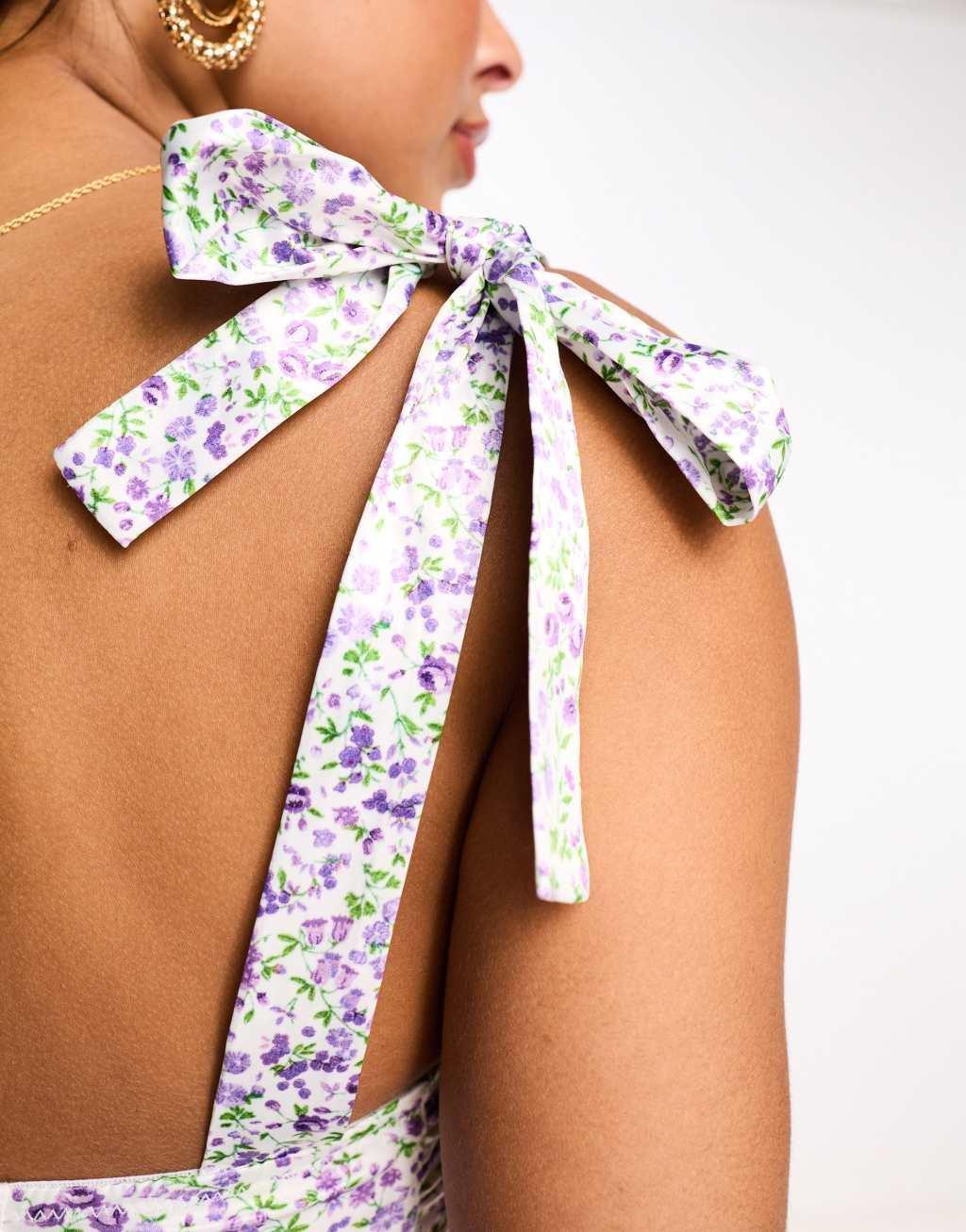 ASOS DESIGN Hope satin underwire corset Product Image