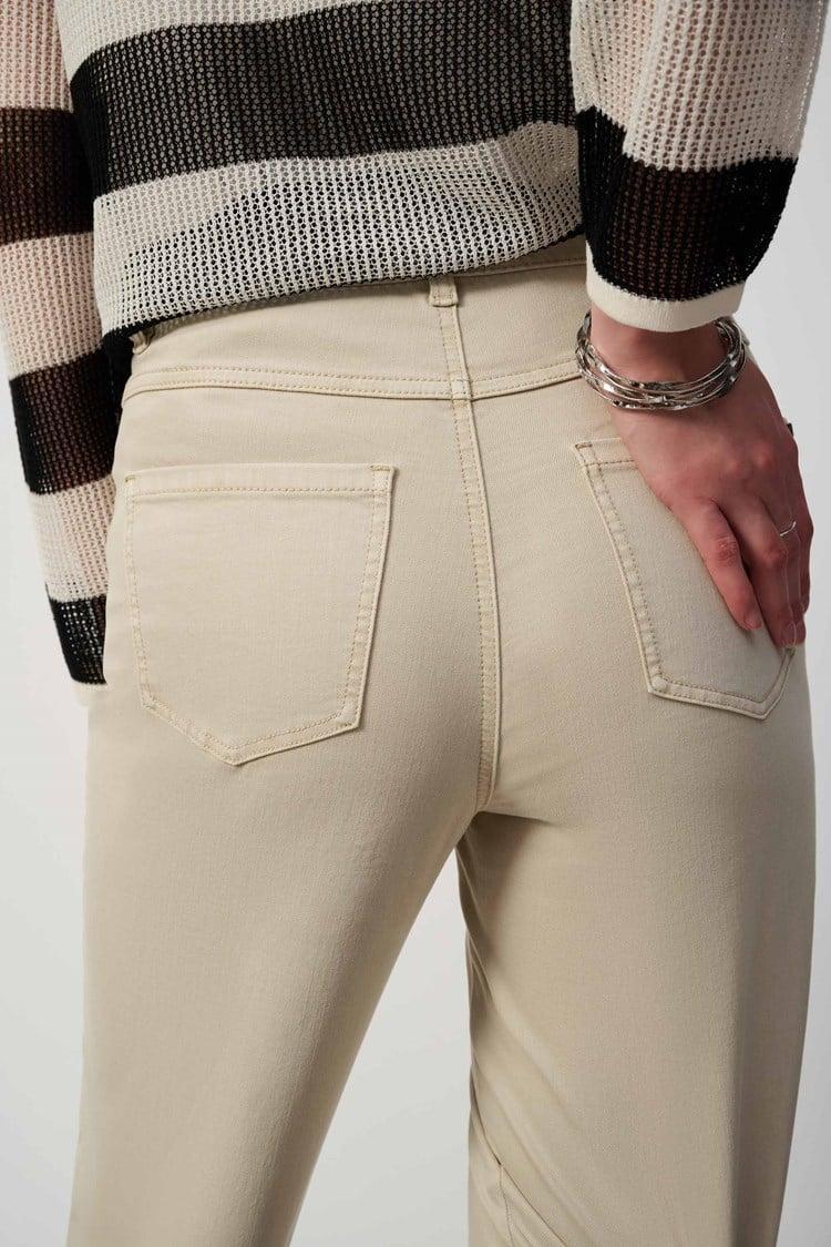 Culotte Jeans With Embellished Front Seam Product Image