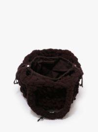 LARGE BLANKET SHOPPER - CHENILLE SHOULDER BAG in brown | JW Anderson US  Product Image