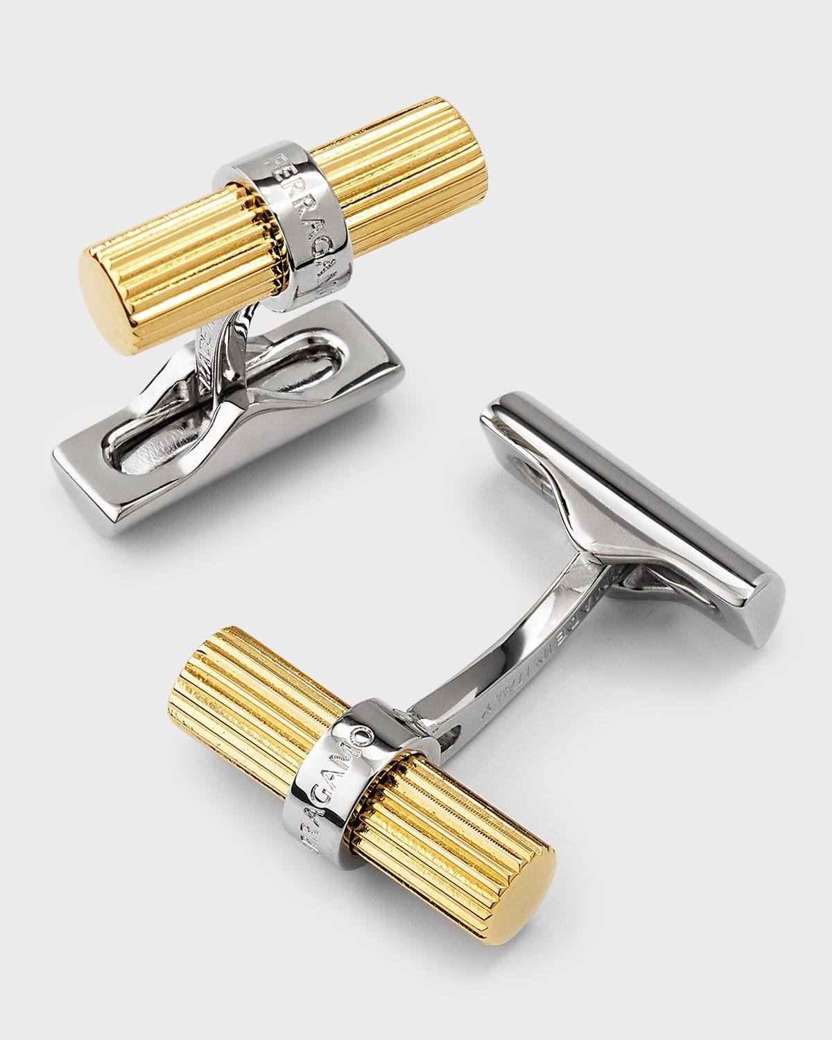 Mens Branded Two-Tone Cufflinks Product Image