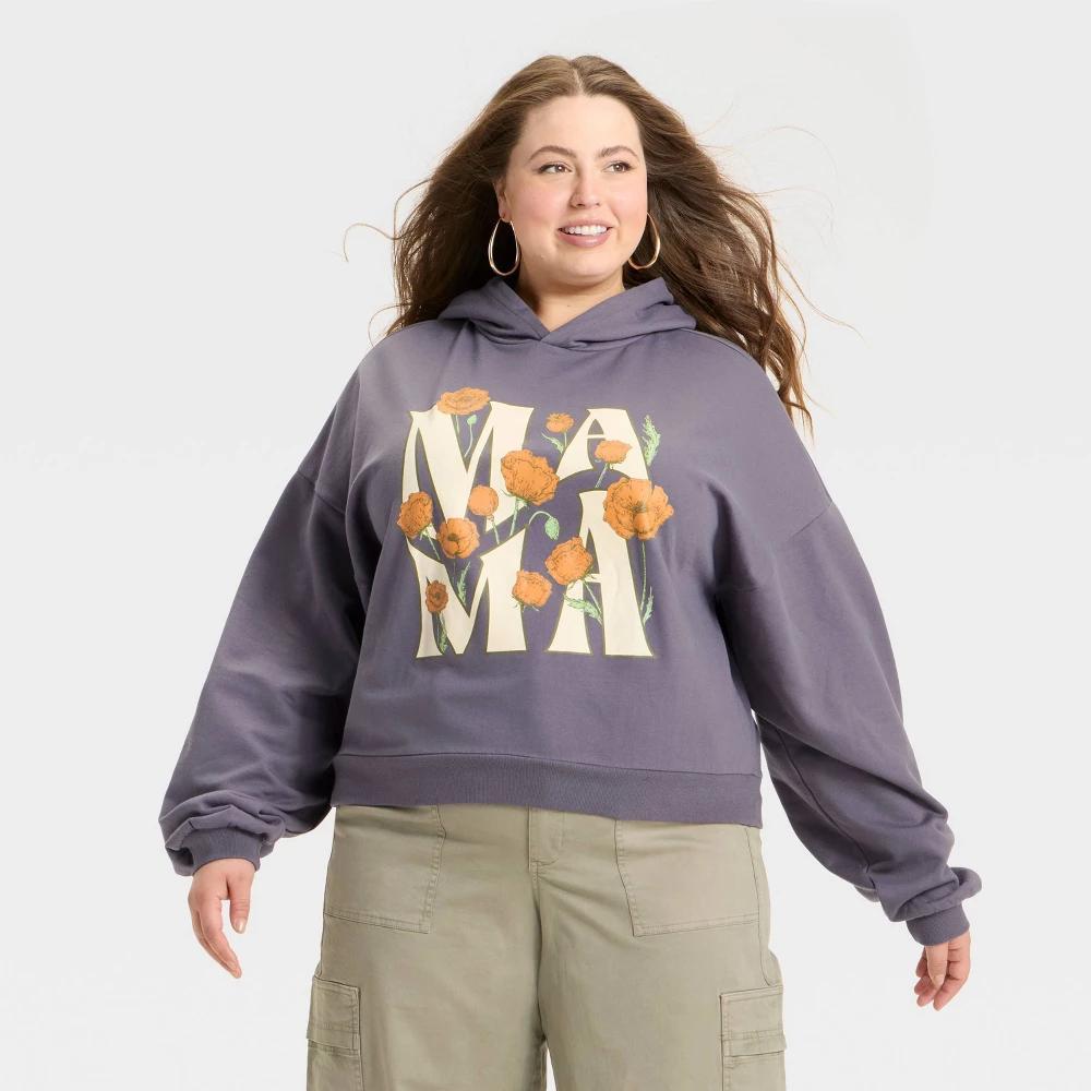 Women's Mama Floral Graphic Hoodie Sweatshirt Product Image