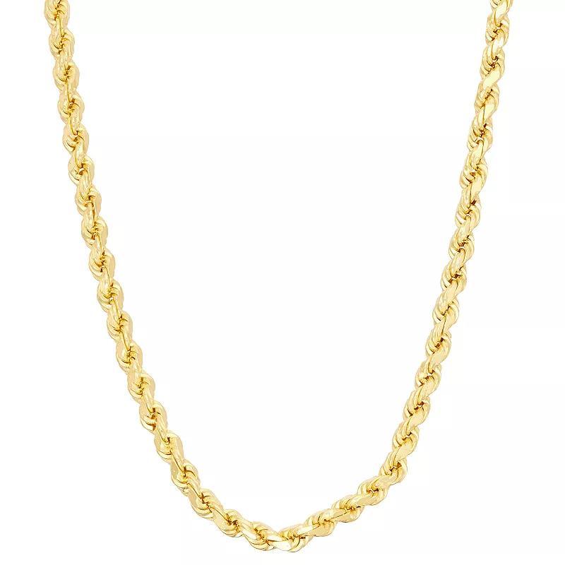 Jordan Blue Sterling Silver Rope Chain Necklace, Women's, Size: 20", 14k Rose Gold Plated Product Image