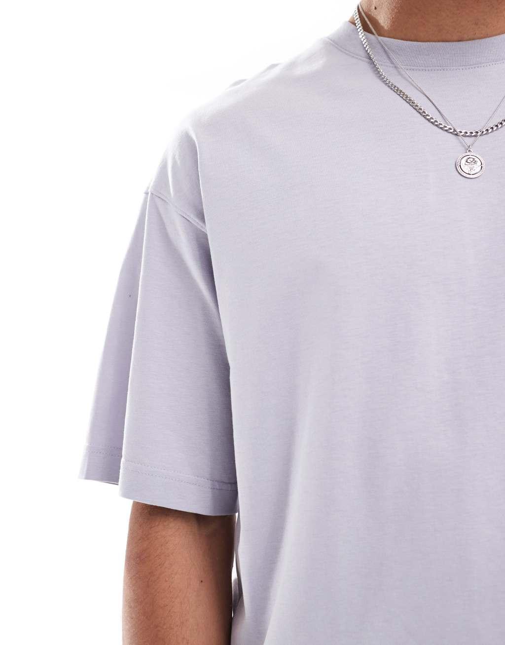 Bershka Oversized T-Shirt In Lilac Product Image