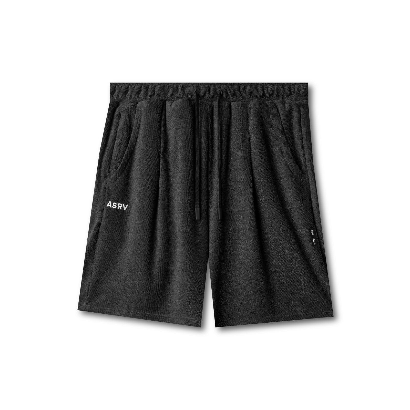 1094. Towel Terry Relaxed Short - Black Product Image