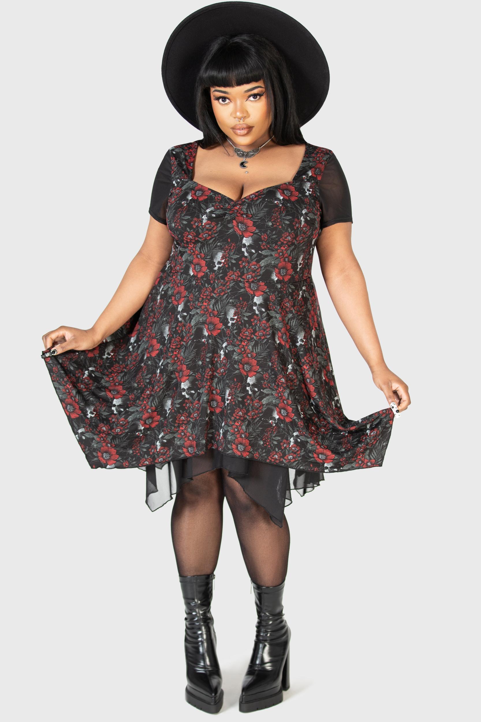 Crimson Decay Mini Dress - Resurrect Female Product Image