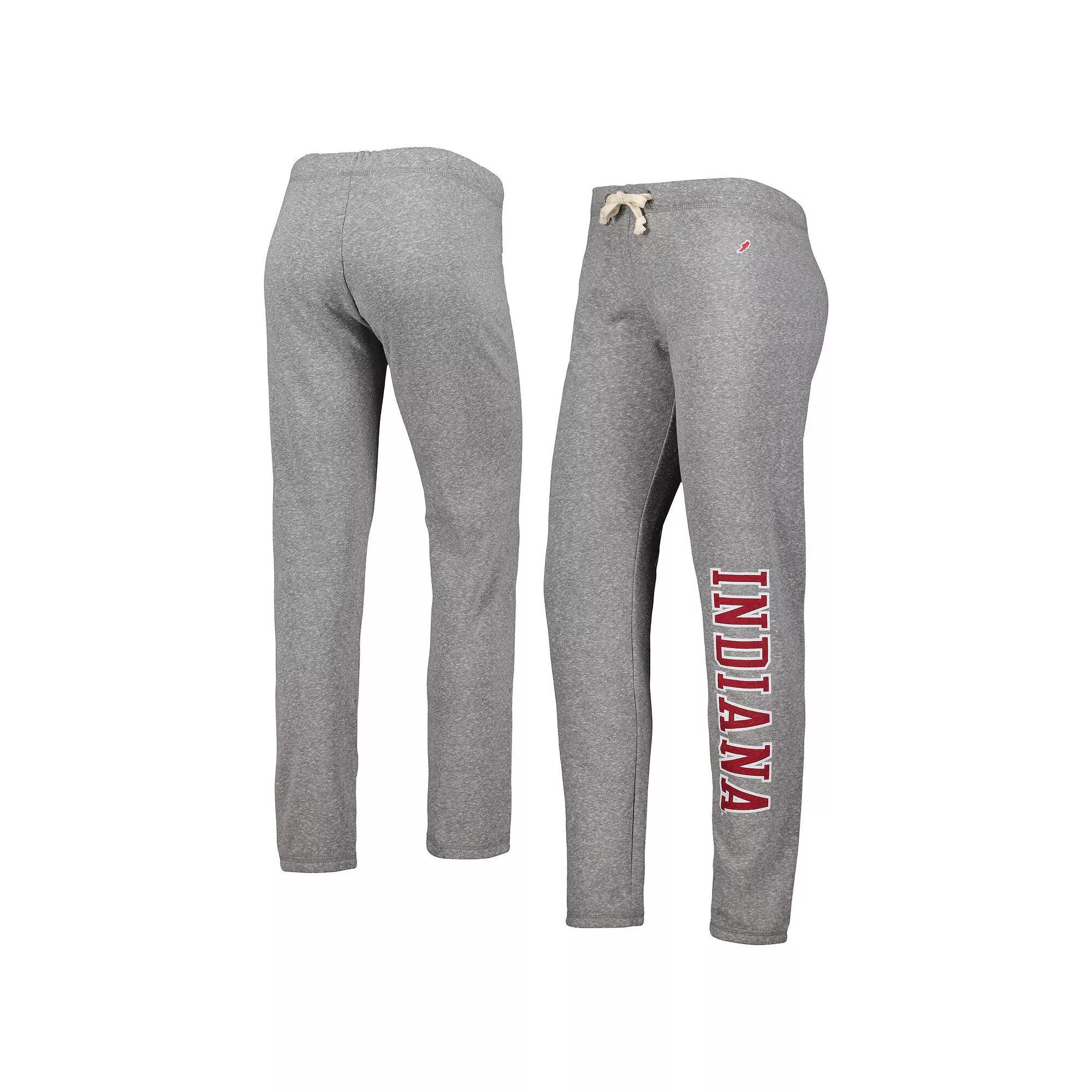 Womens League Collegiate Wear Heather Gray Indiana Hoosiers Victory Springs Tri-Blend Jogger Pants Product Image