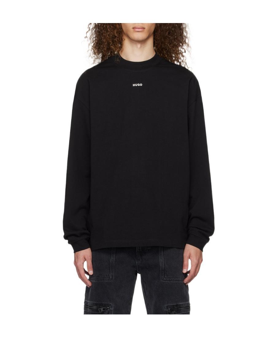 HUGO BOSS Logo Long-sleeved T-shirt In Black Product Image