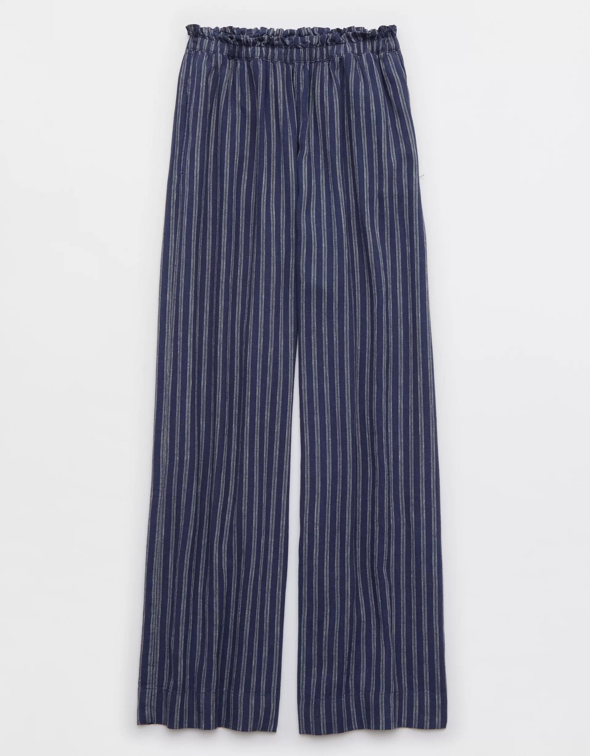 Aerie Linen Blend Trouser Product Image
