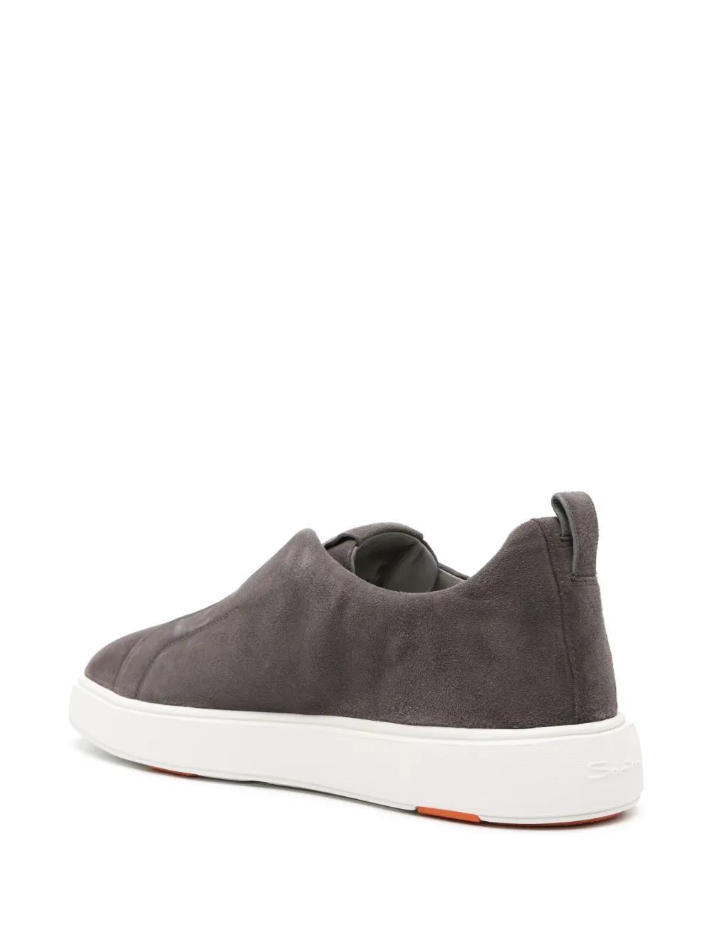 logo-print suede sneakers Product Image