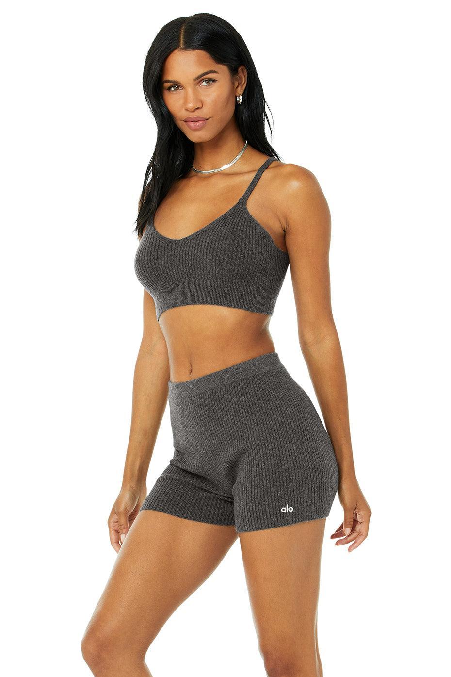 Alo Yoga | Cashmere Ribbed Staycation Bra Product Image