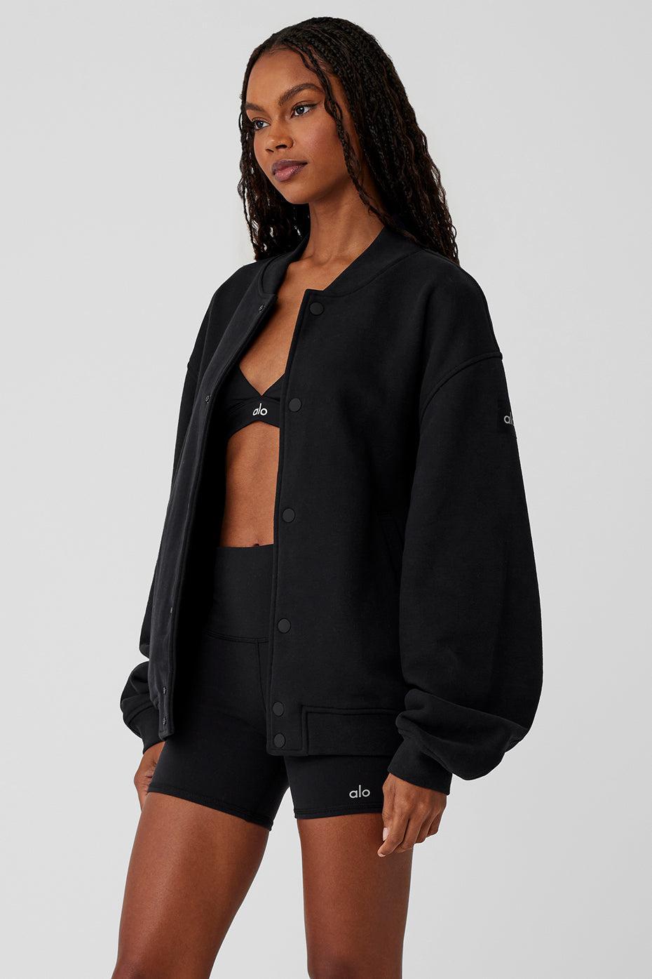 Renown Varsity Jacket - Black Product Image
