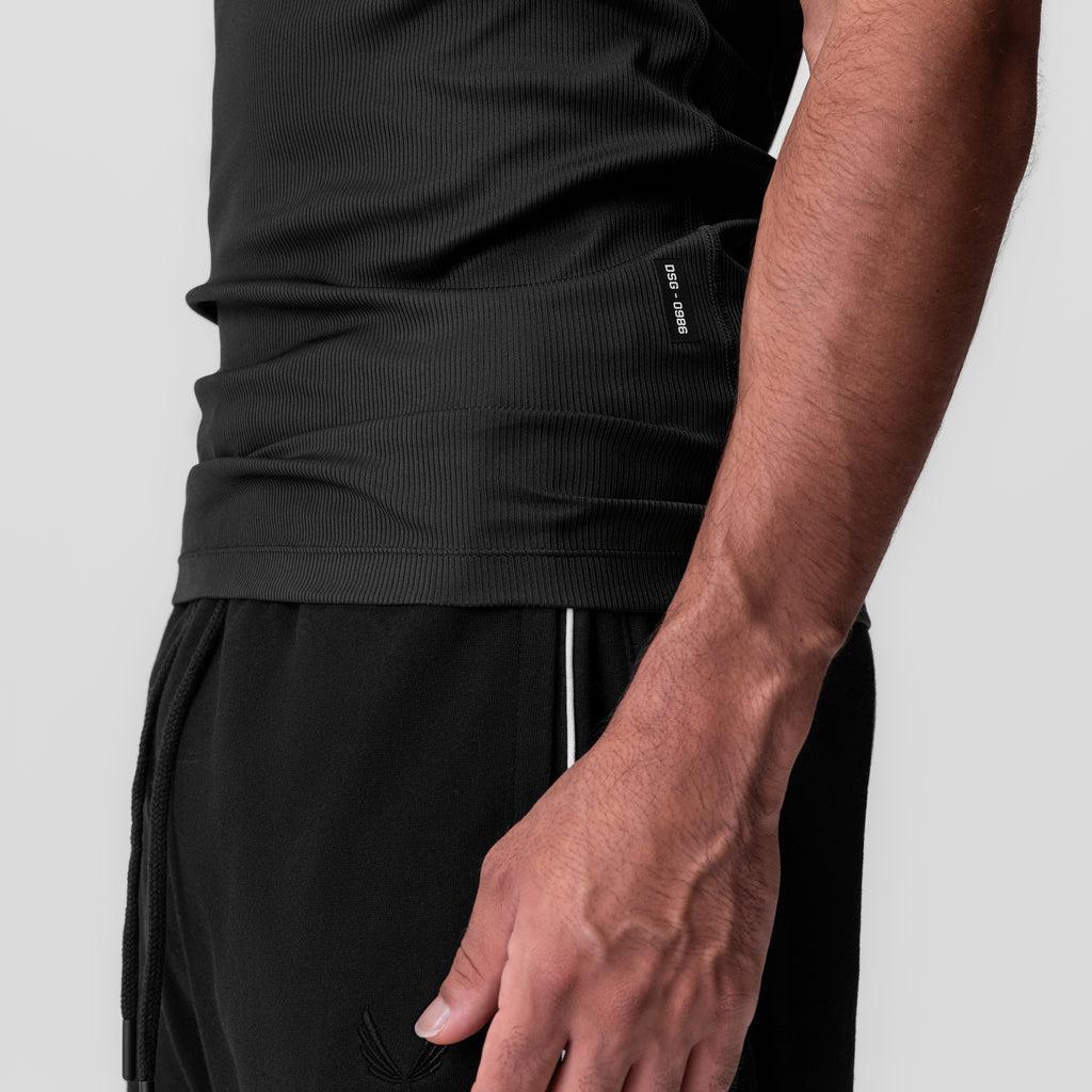 0986. Creora® Tech Ribbed Tank - Space Grey Product Image