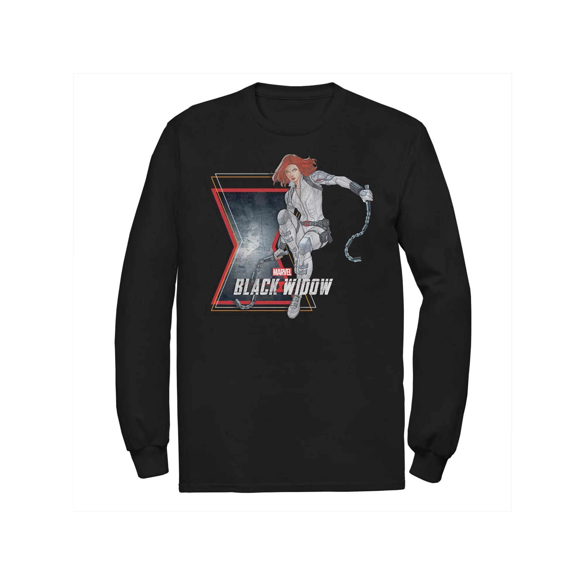 Men's Marvel Black Widow Action Pose Tee, Size: Large Product Image