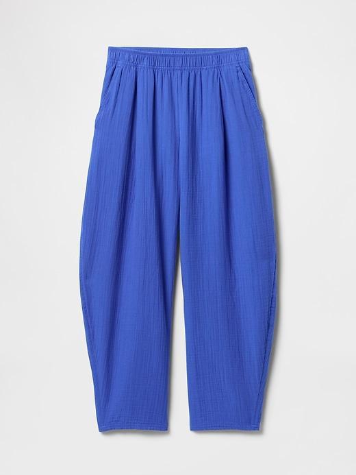 Cotton Gauze Easy Barrel Pants Product Image