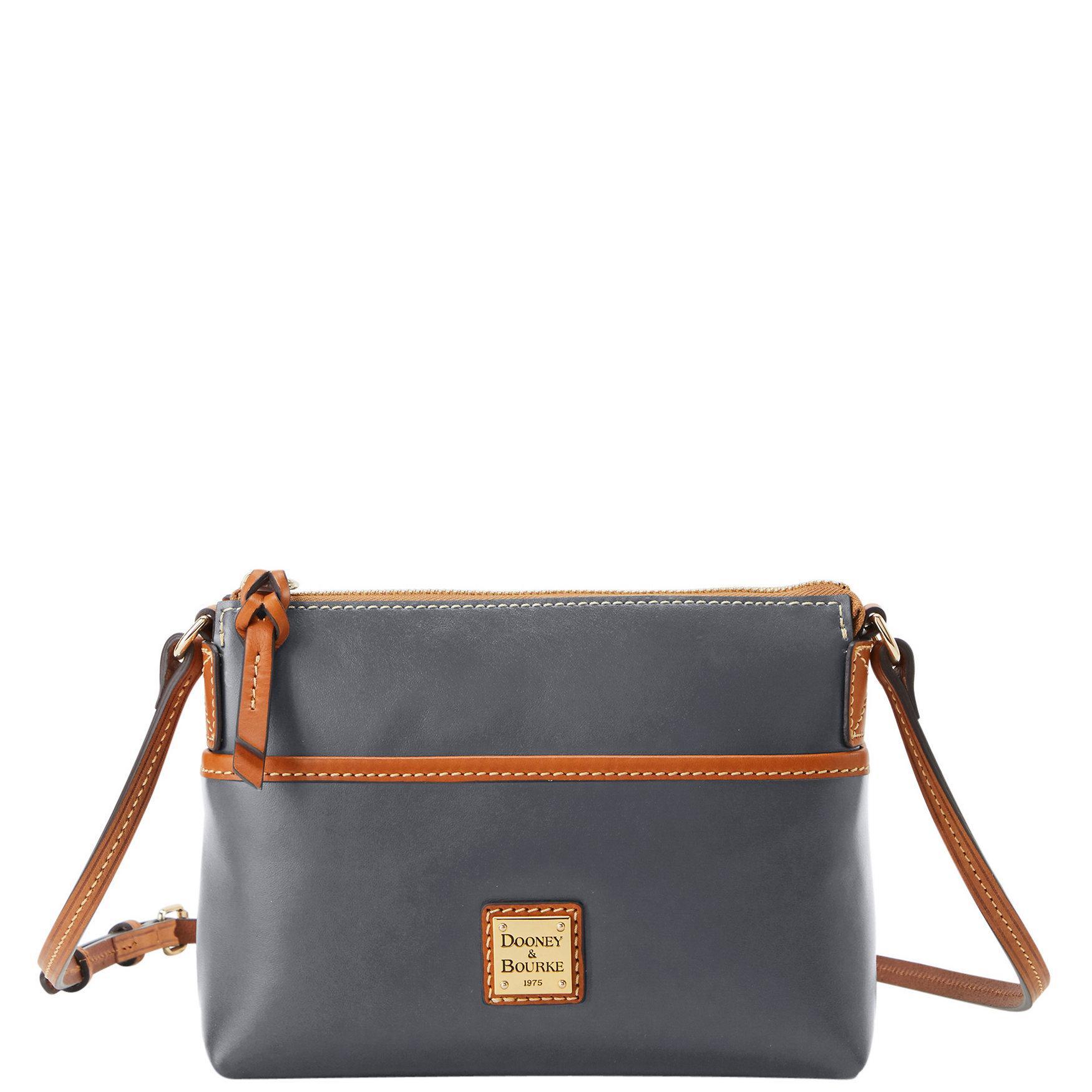Dooney & Bourke Womens Wexford Leather Katie Crossbody Bag in Slate Product Image