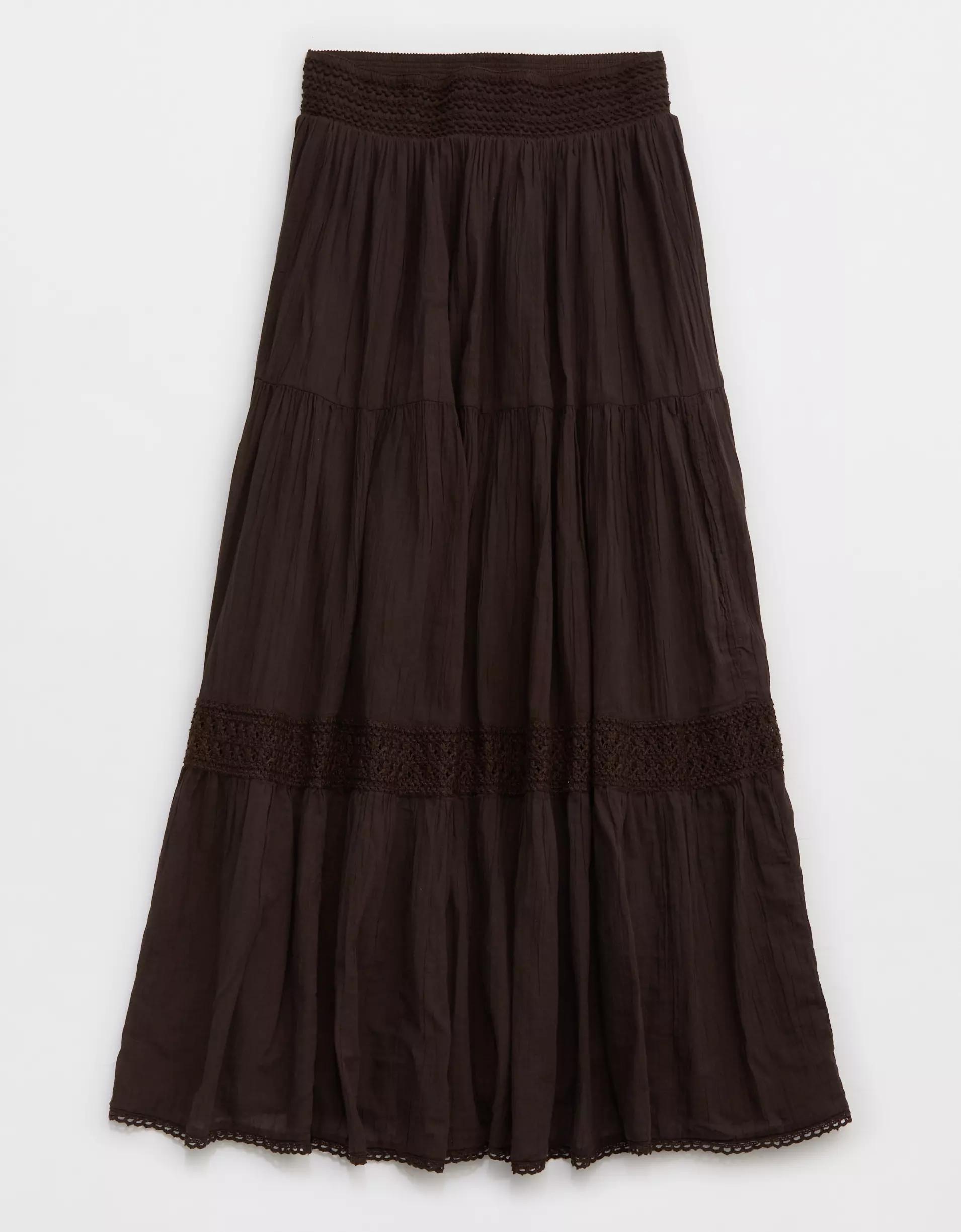 Aerie Crochet The Day Maxi Skirt Product Image