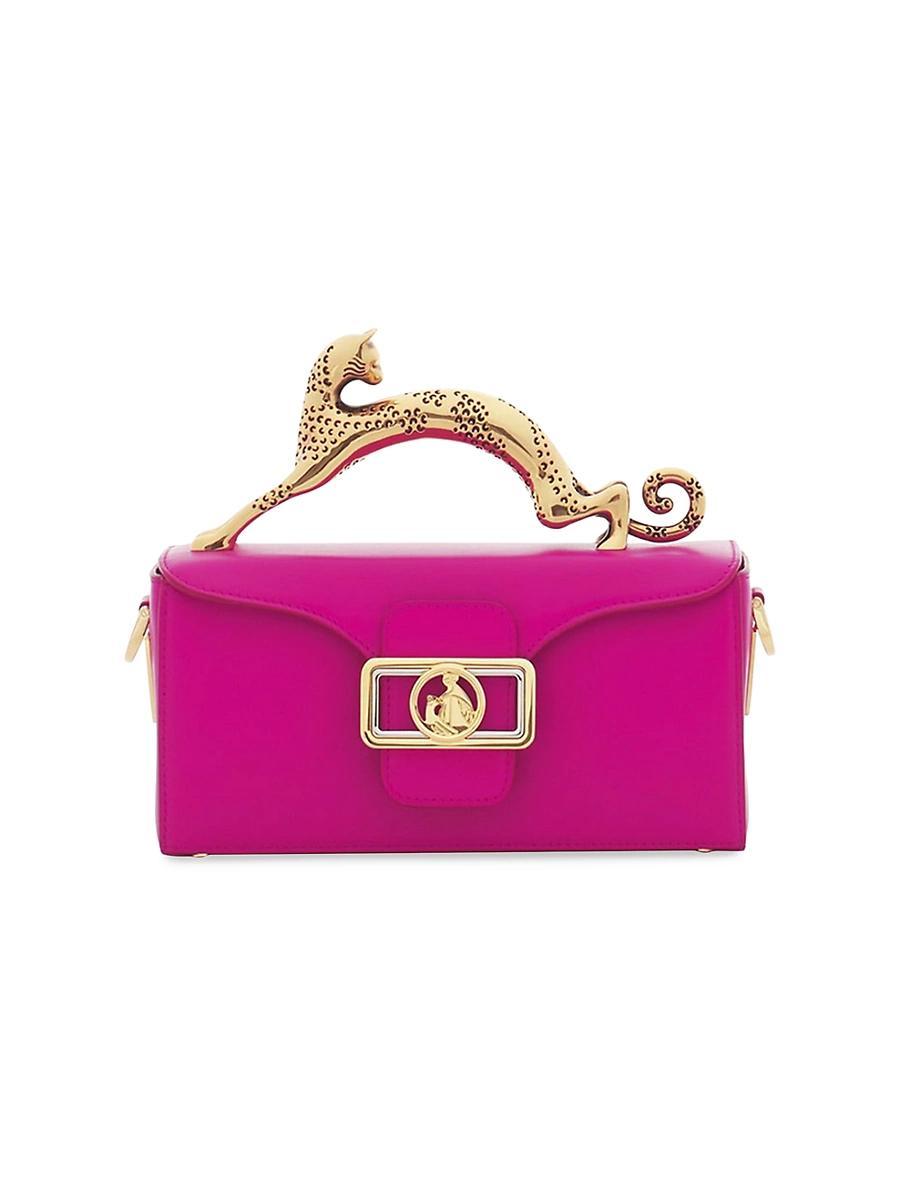 Womens Nano Pencil Cat Leather Top Handle Bag Product Image