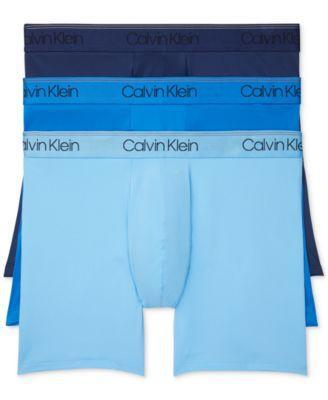 Mens Calvin Klein 3-Pack Microfiber Stretch Boxer Briefs Product Image