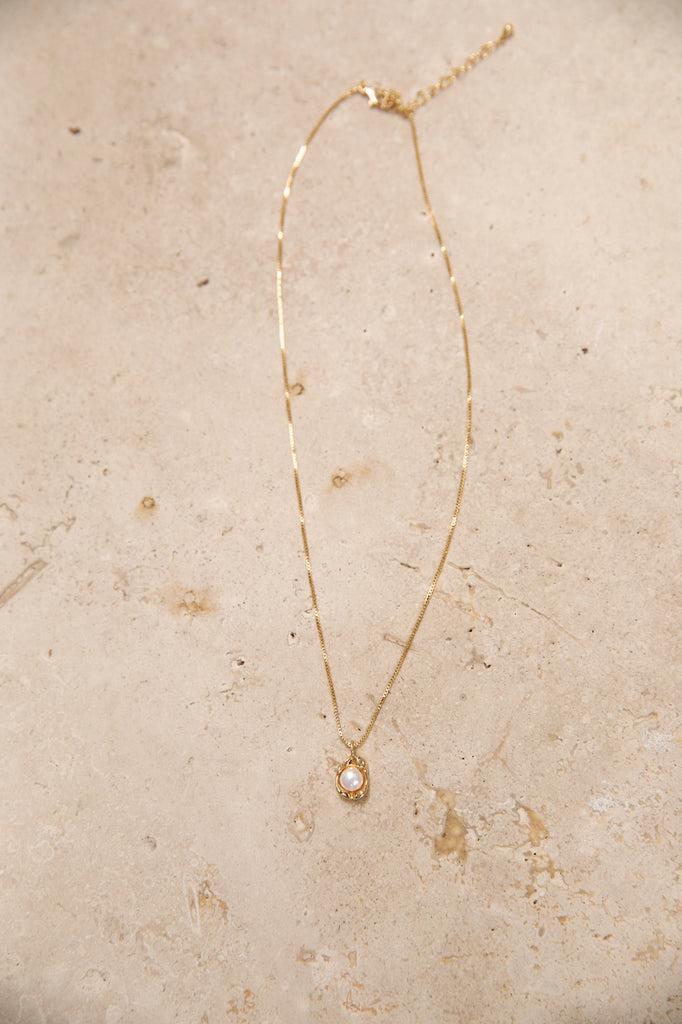 14k Gold Plated Island Near Necklace Gold Product Image