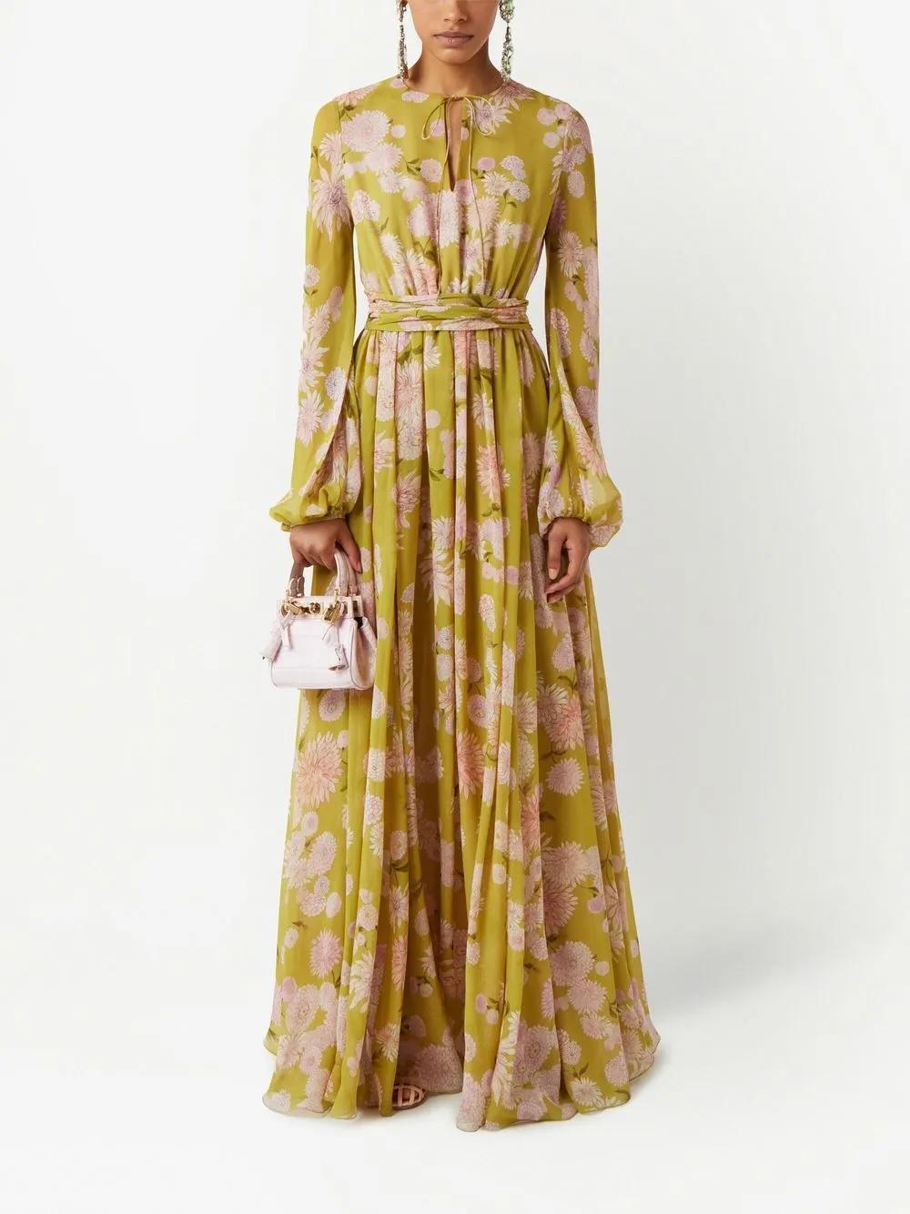 floral-print maxi dress Product Image
