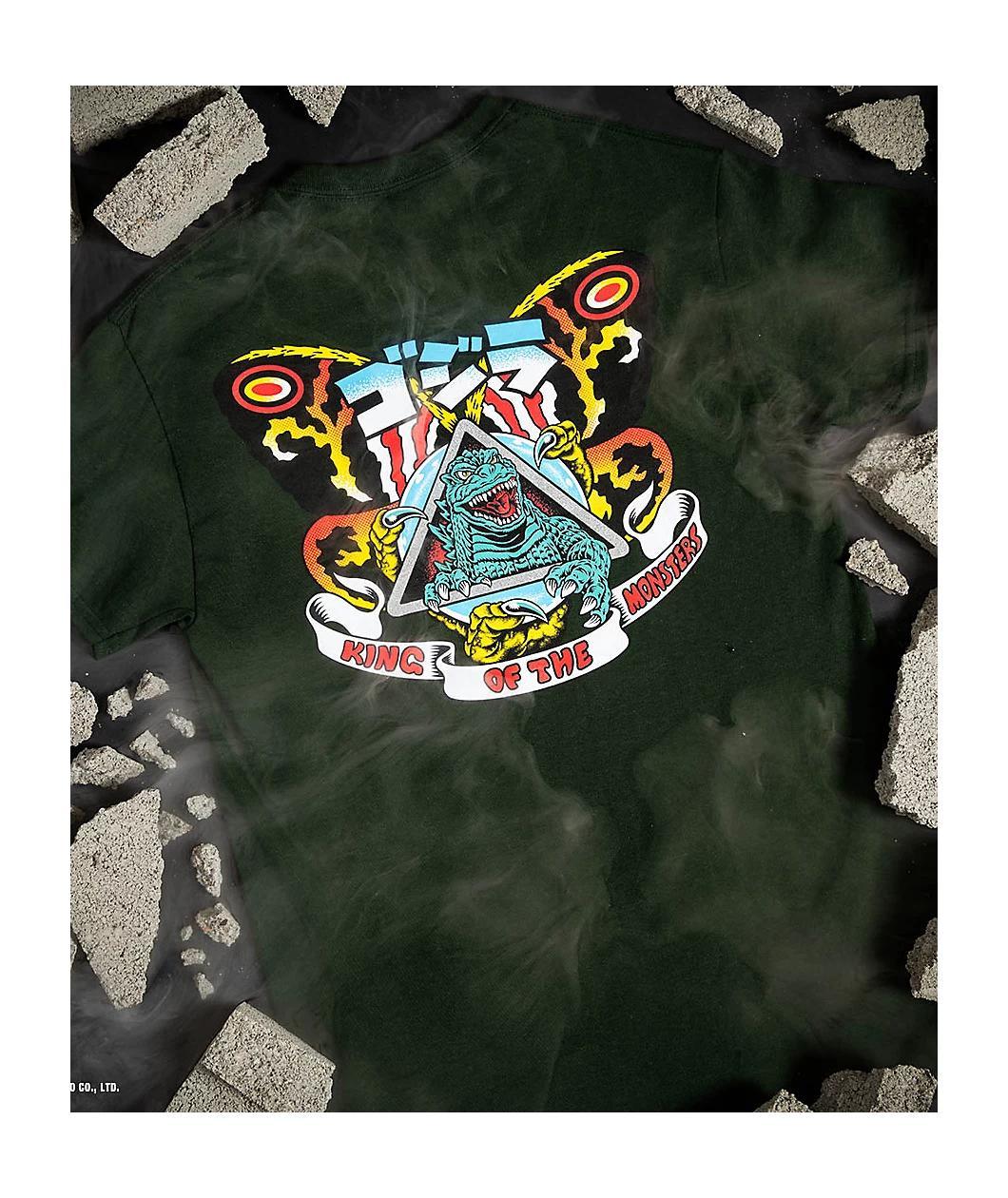 Santa Cruz x Godzilla Nata Mothra Green T-Shirt Product Image