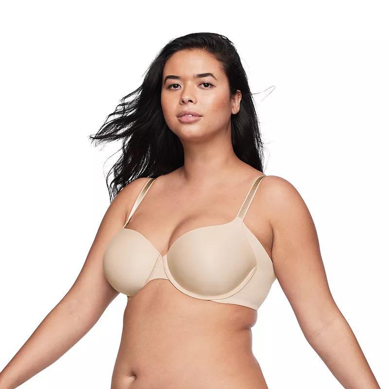 Warners No Side Effects® Seamless Underarm-Smoothing Comfort Underwire Lightly Lined T-Shirt Bra RA3061A, Women's, Size: 34 B, Toasted Brown Product Image